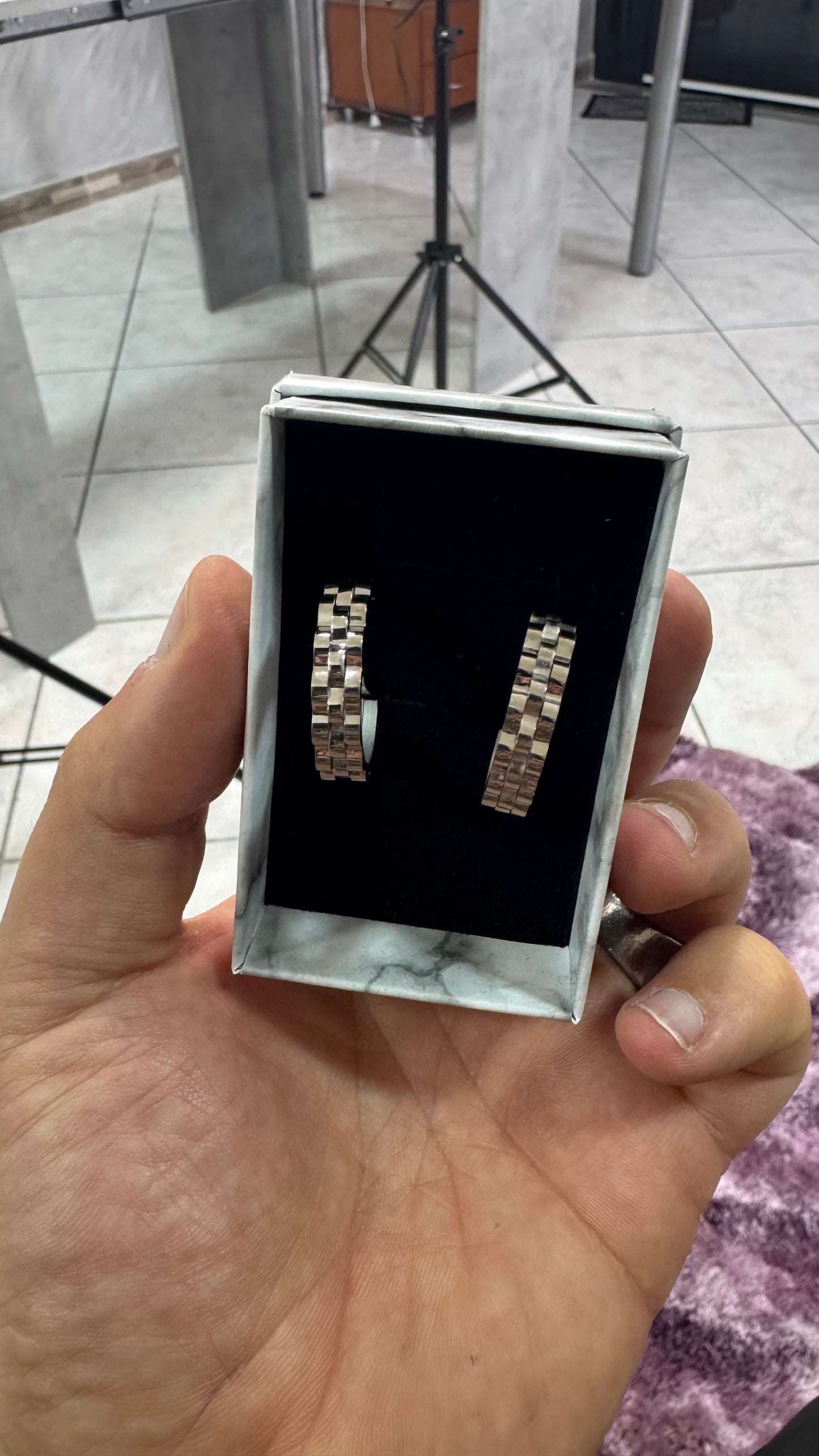 Orecchini unisex acciaio *21