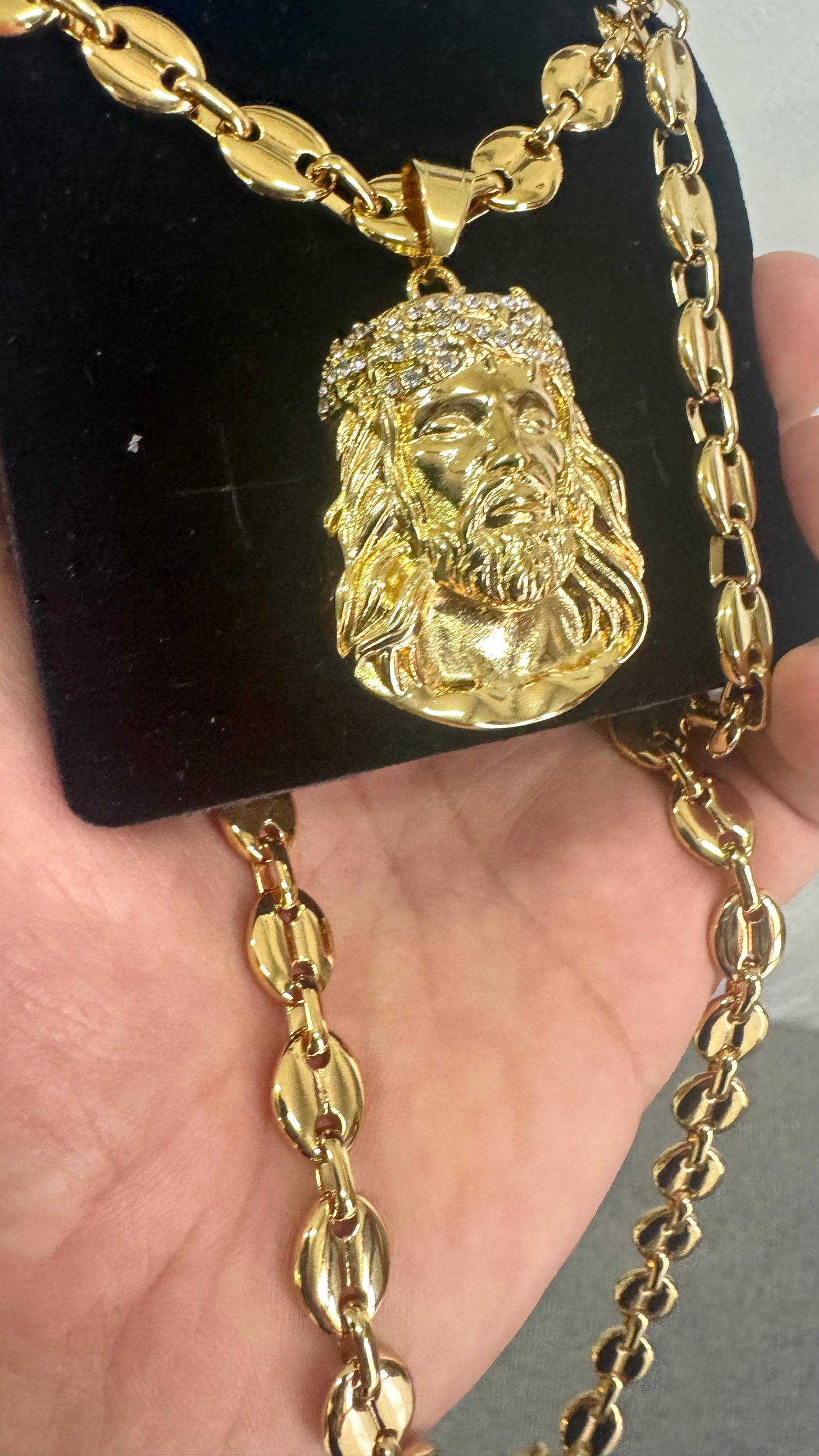 Combo kit Gesù acciaio oro *120