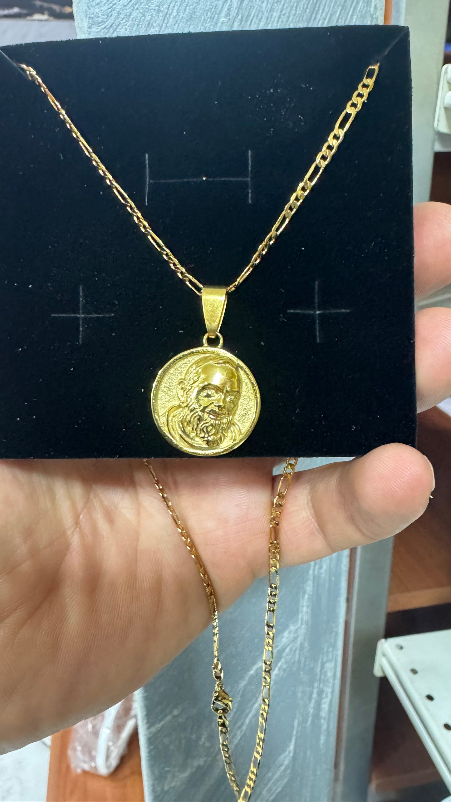 Collana acciaio oro *06