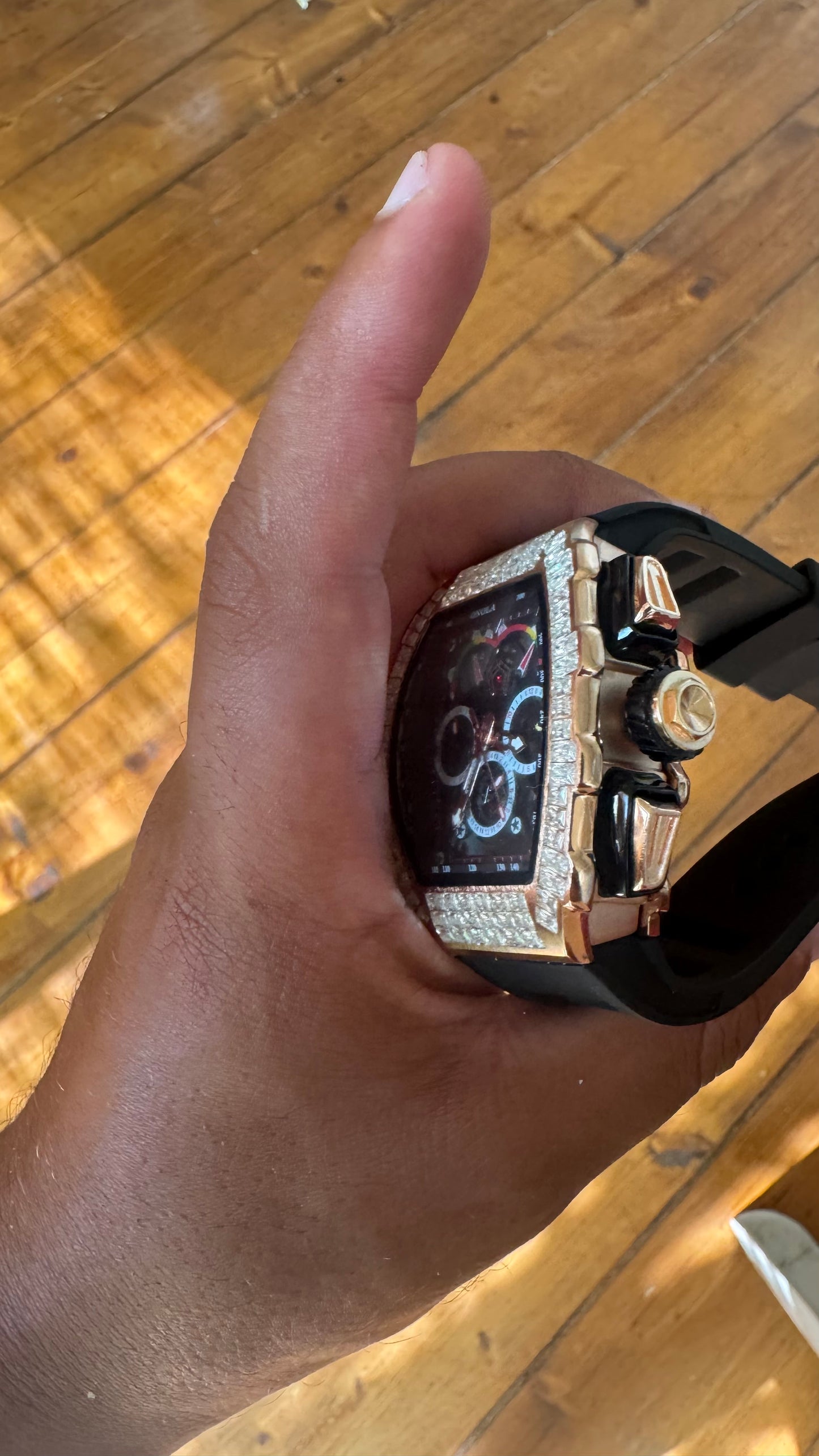 Orologio acciaio oro automatico*34