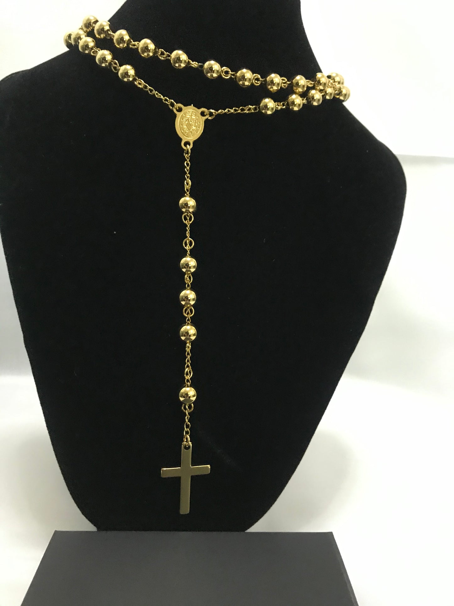 Rosario oro acciaio *28