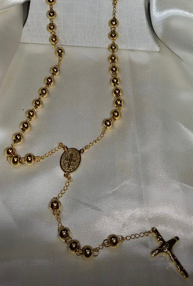Rosario oro acciaio *28