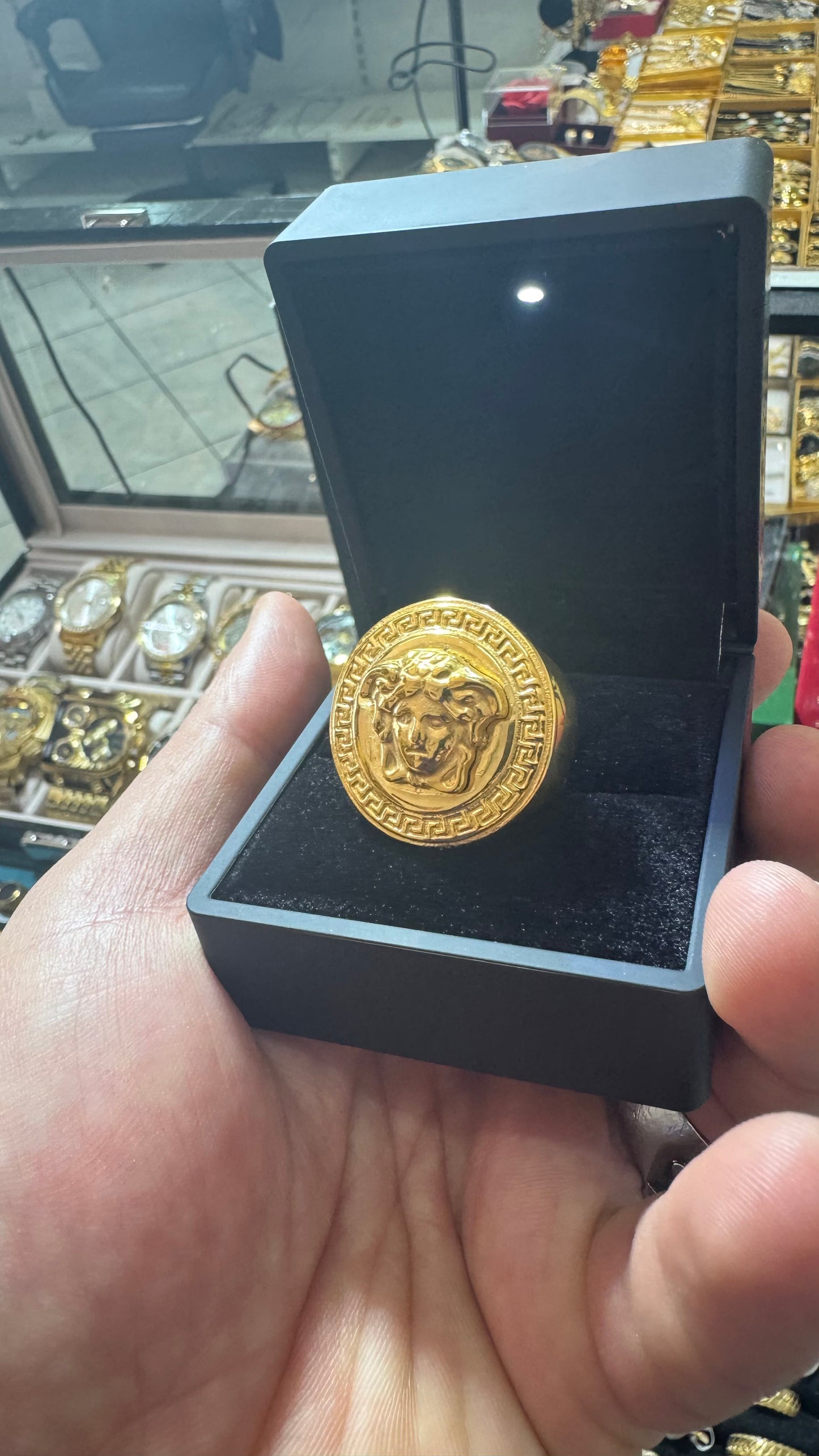 Anello medusa acciaio *15