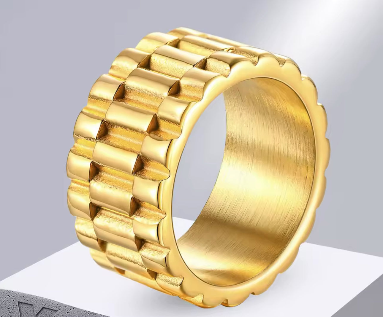 Anello acciaio Role. *11