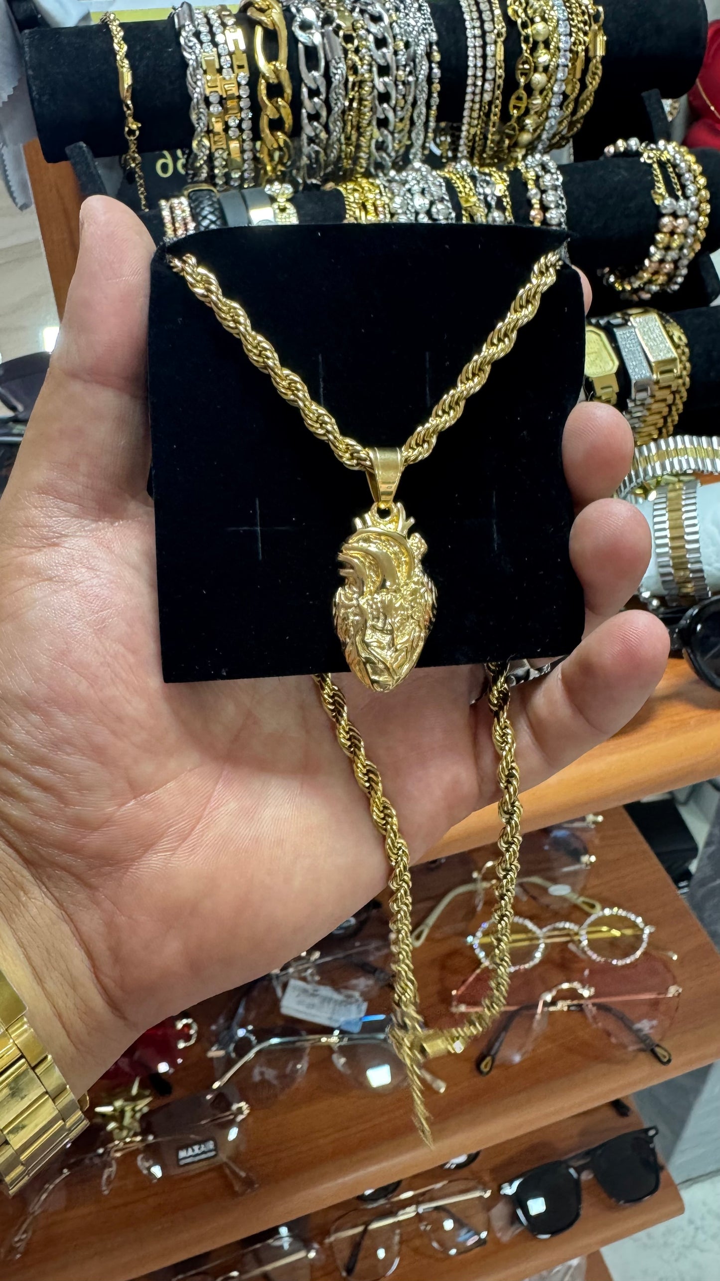 Combo kit Cuore acciaio oro *125