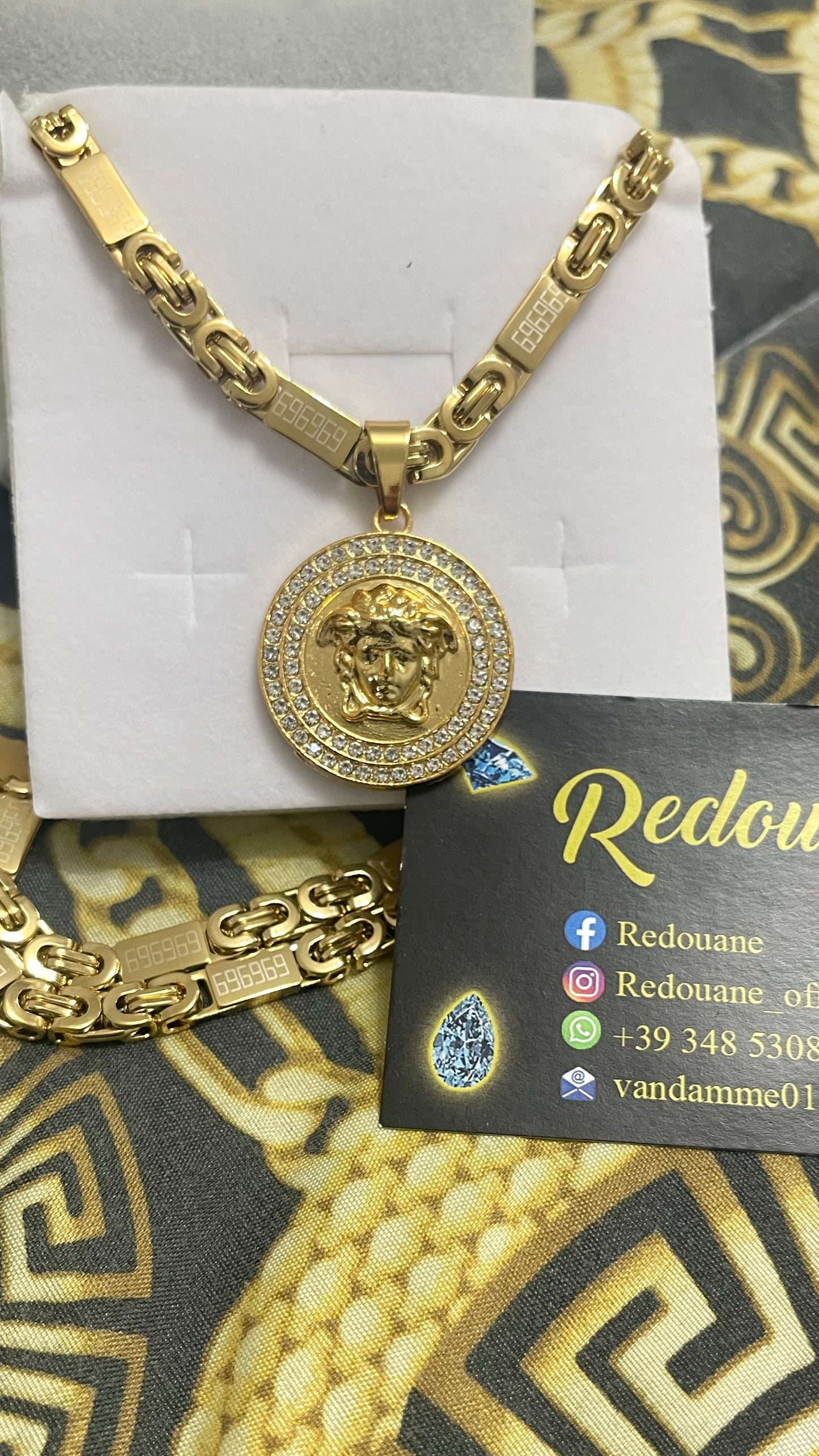 Combo kit acciaio oro medusa *30