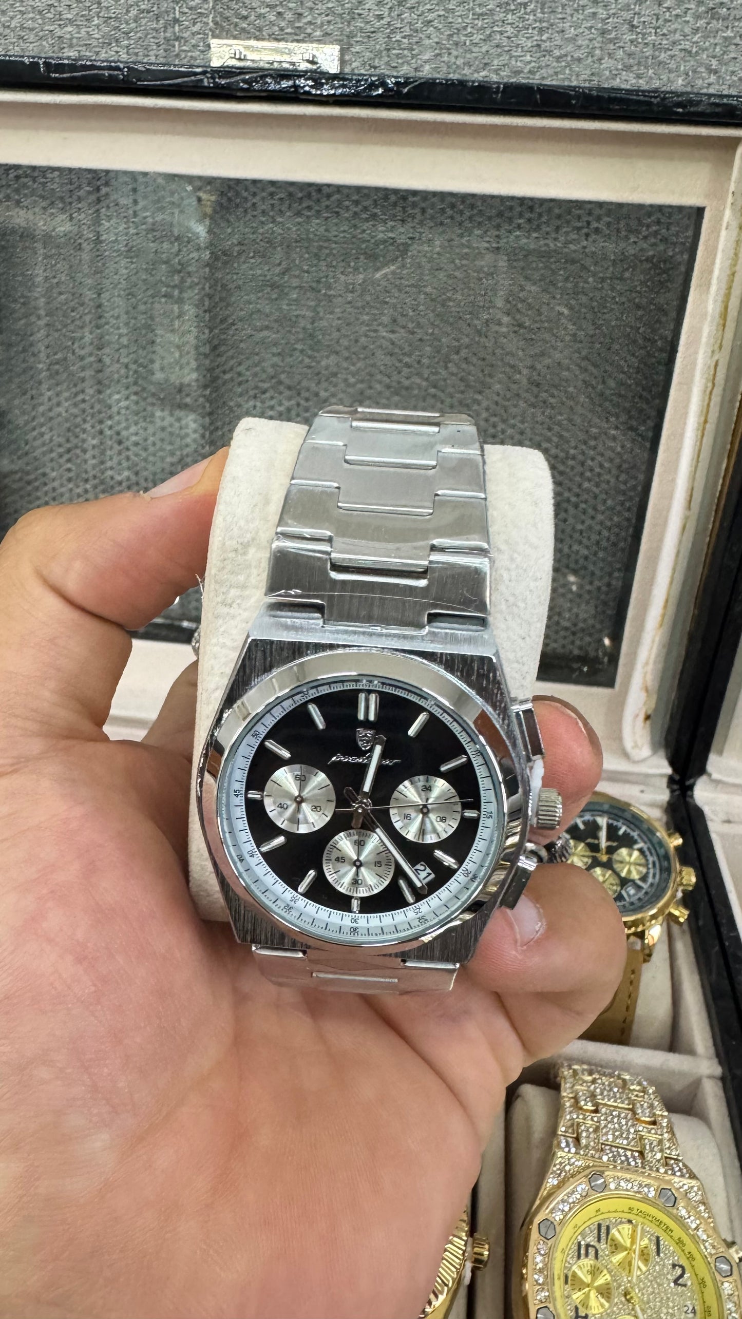 Orologio acciaio argento *23
