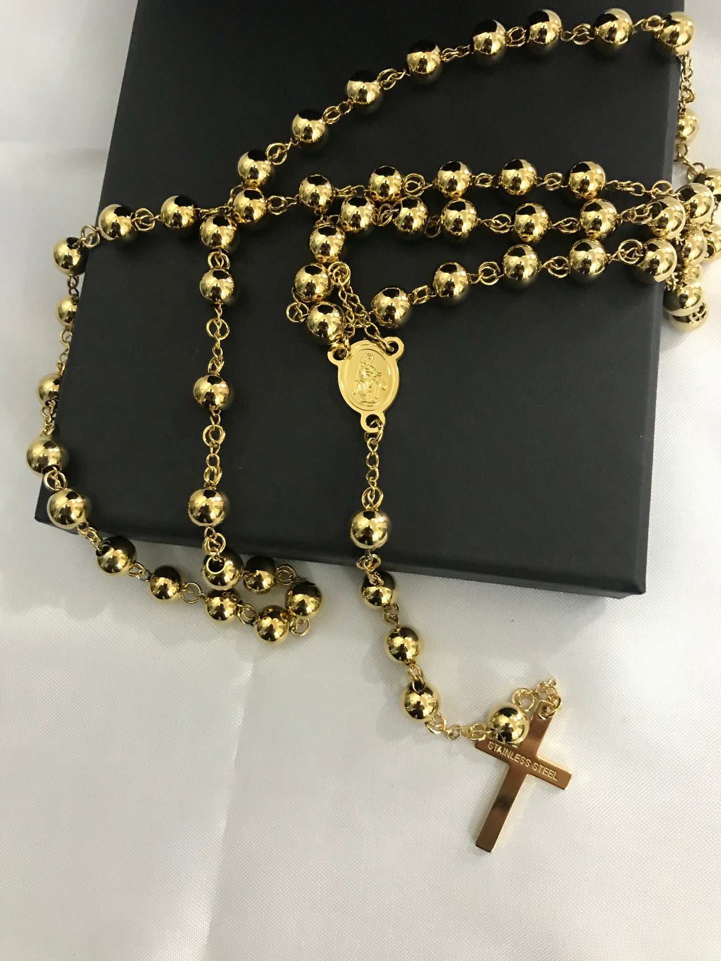 Rosario oro acciaio *28
