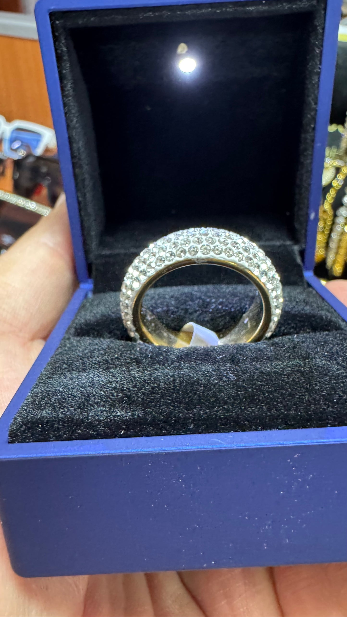 Anello acciaio Diamond *46