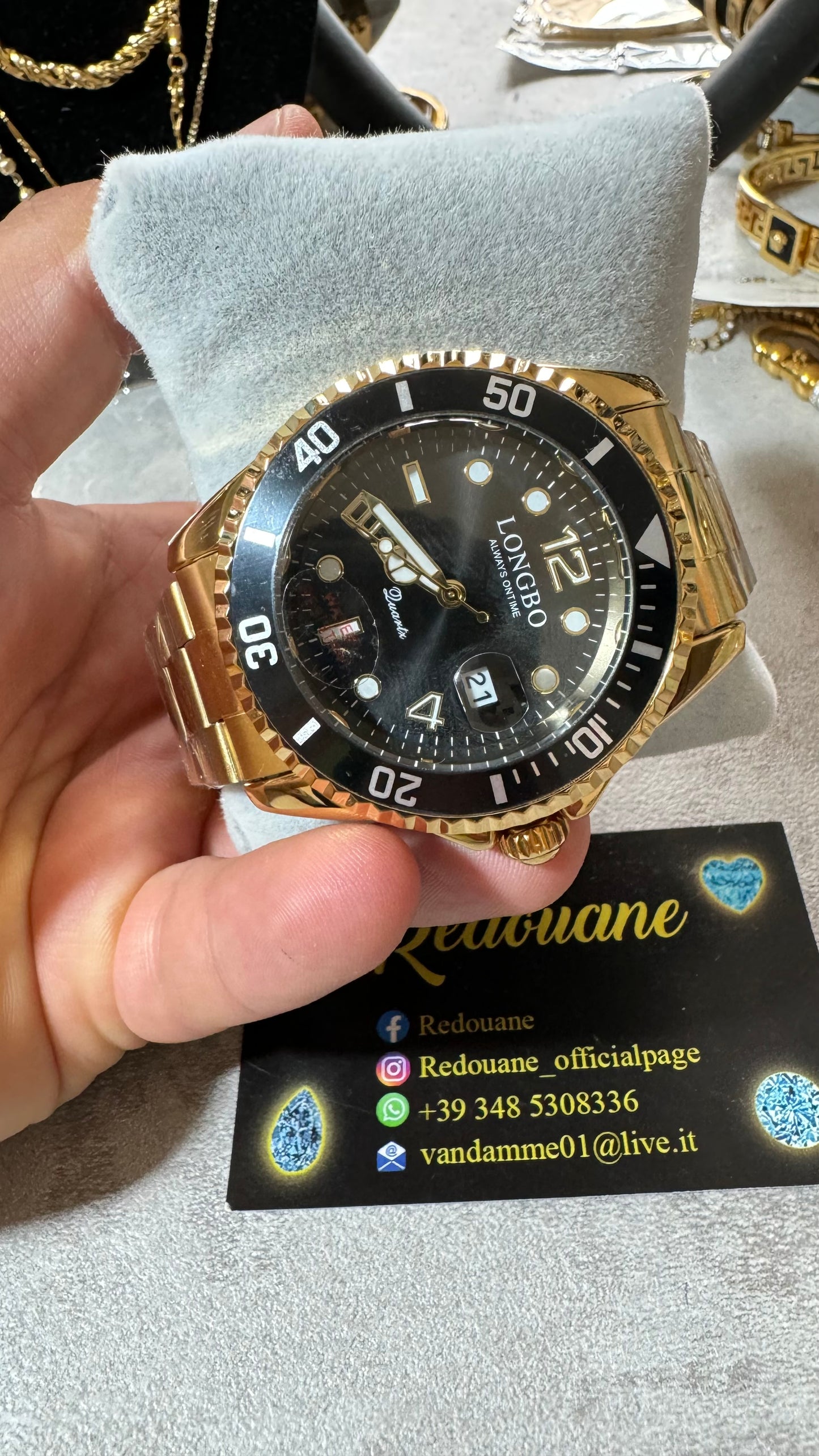Orologio acciaio oro *06