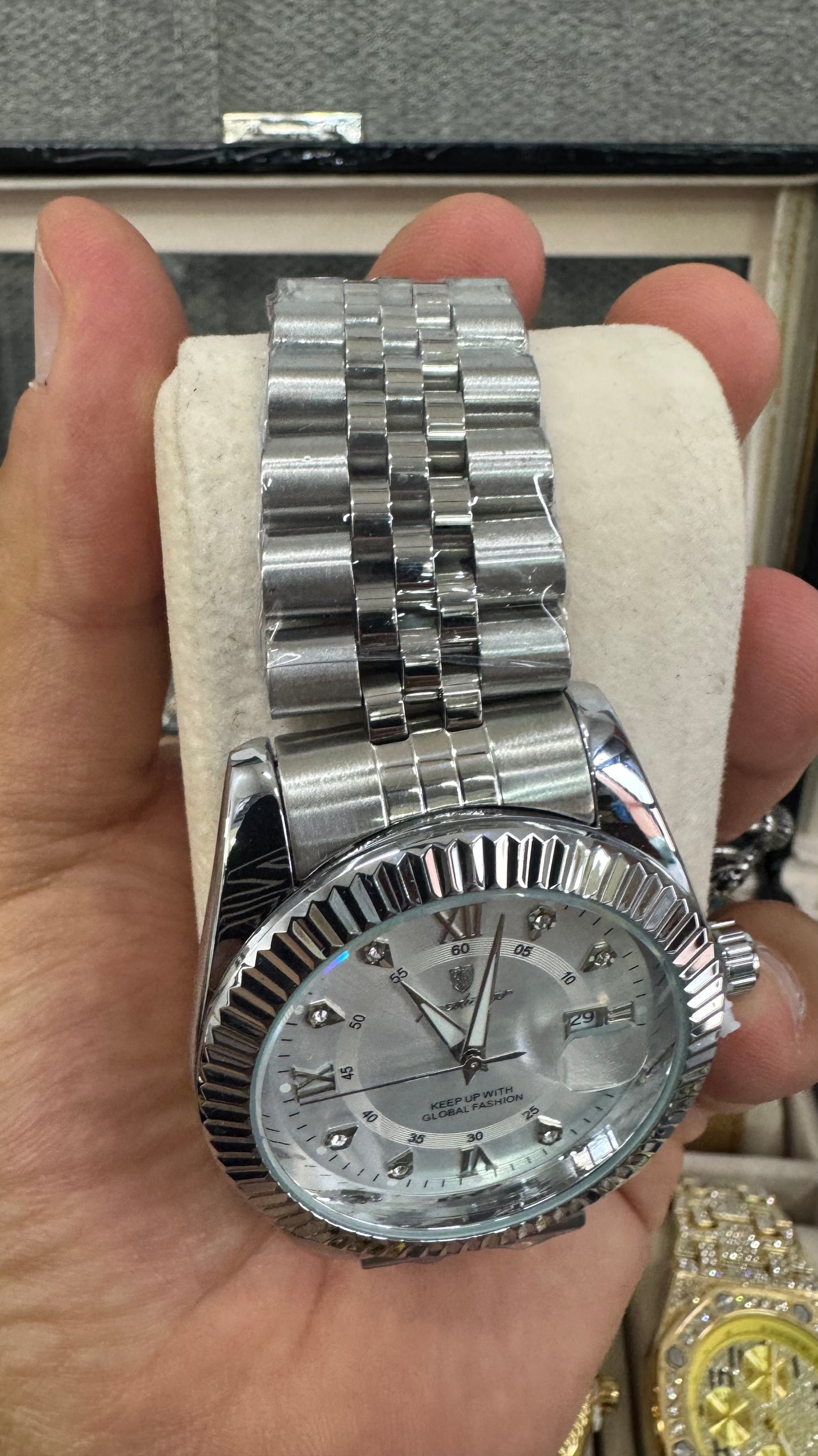 Orologio acciaio argento *25