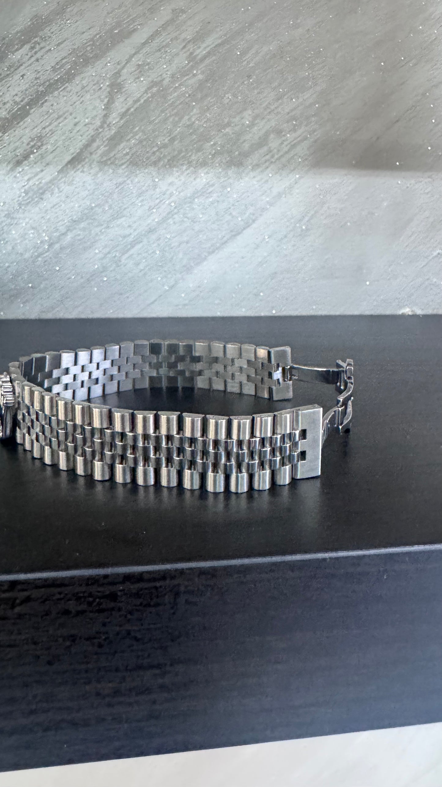 Bracciale modello giubileo 22 mm acciaio Argento*65