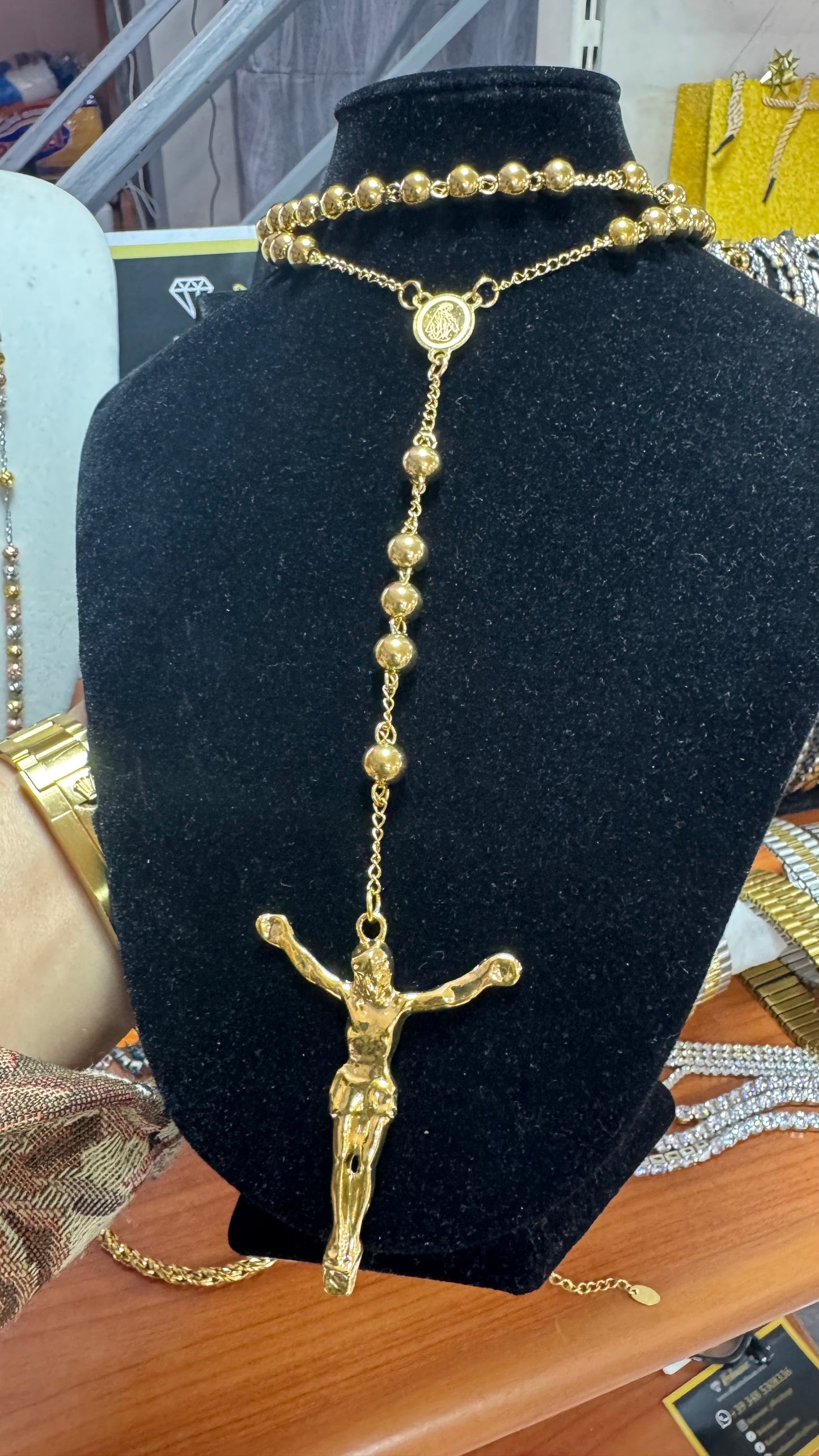 Rosario oro acciaio *19