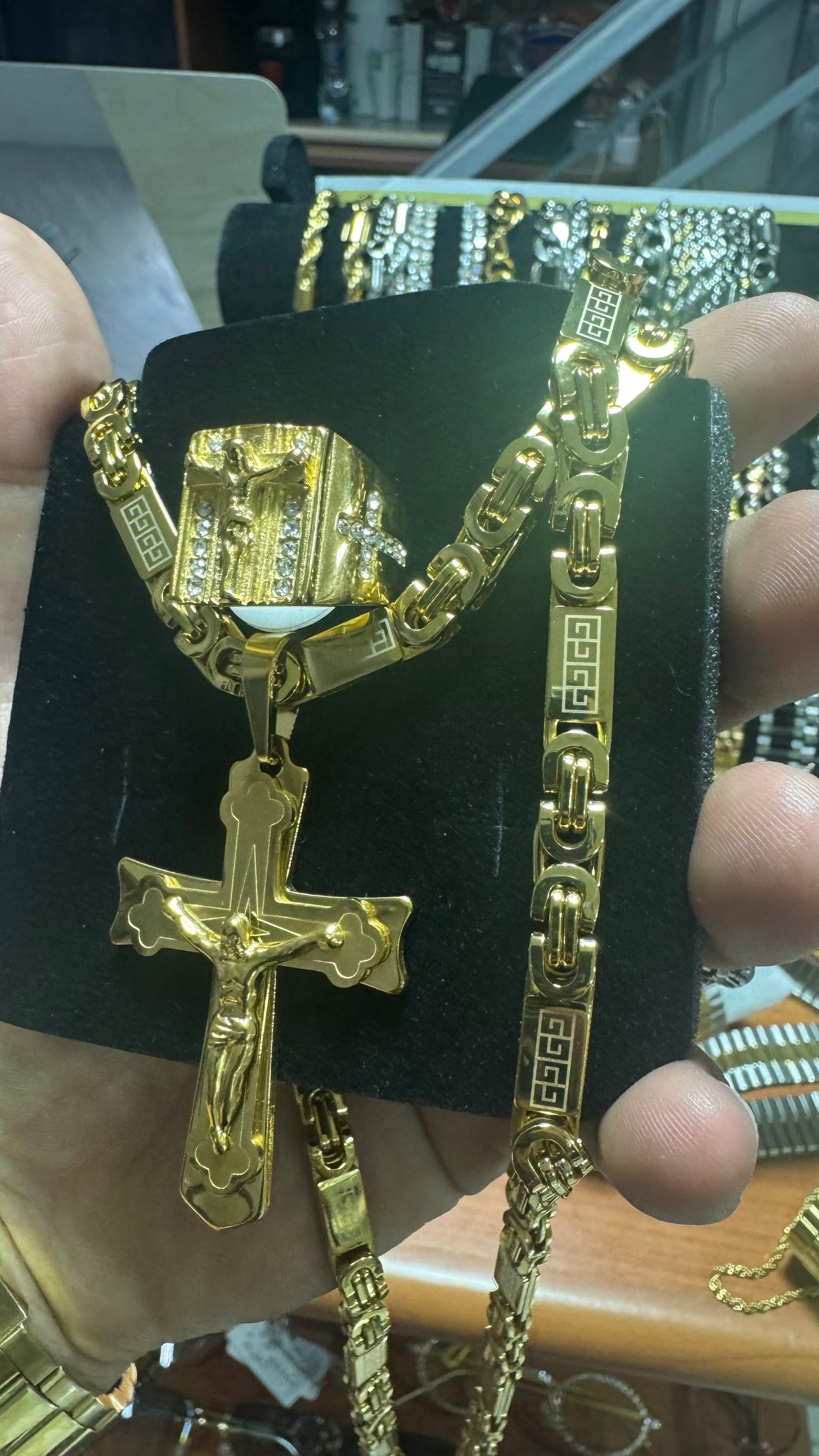 Combo tris oro acciaio croce*11