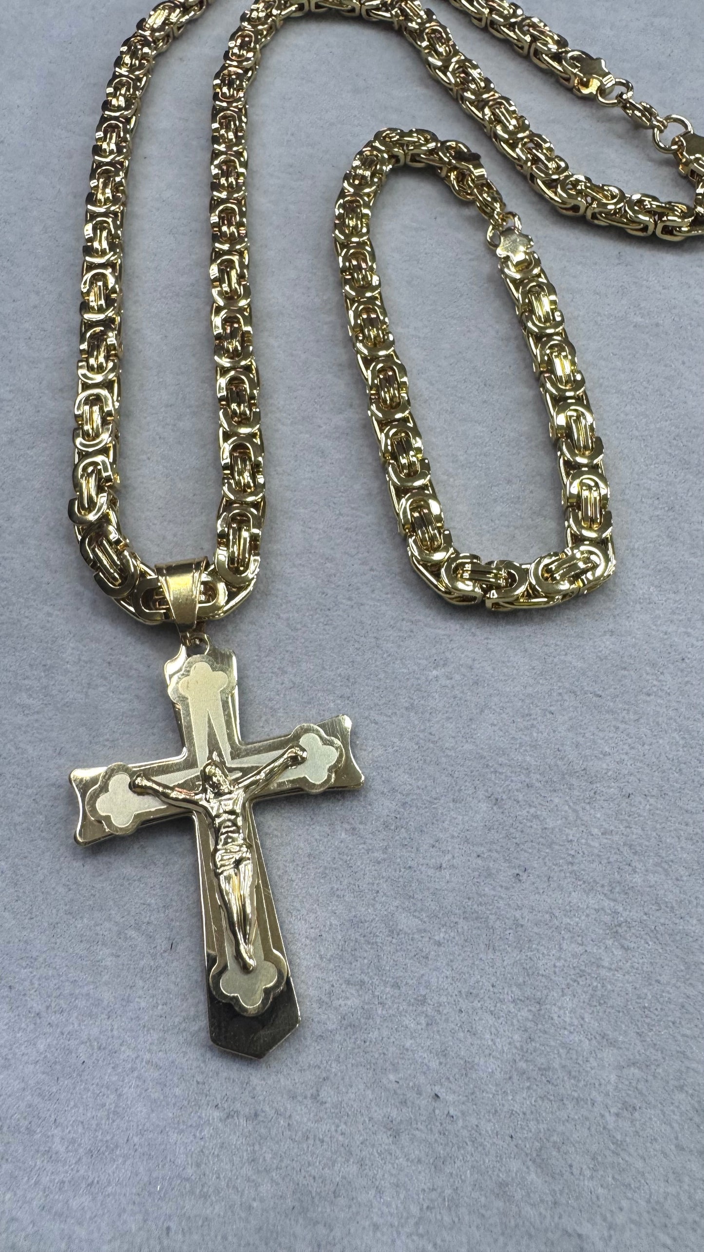 Combo Kit croce acciaio oro *235