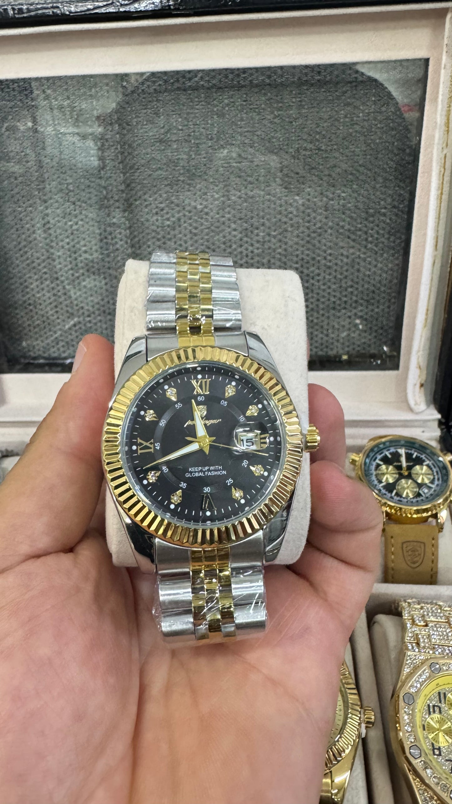 Orologio acciaio oro e argento *27
