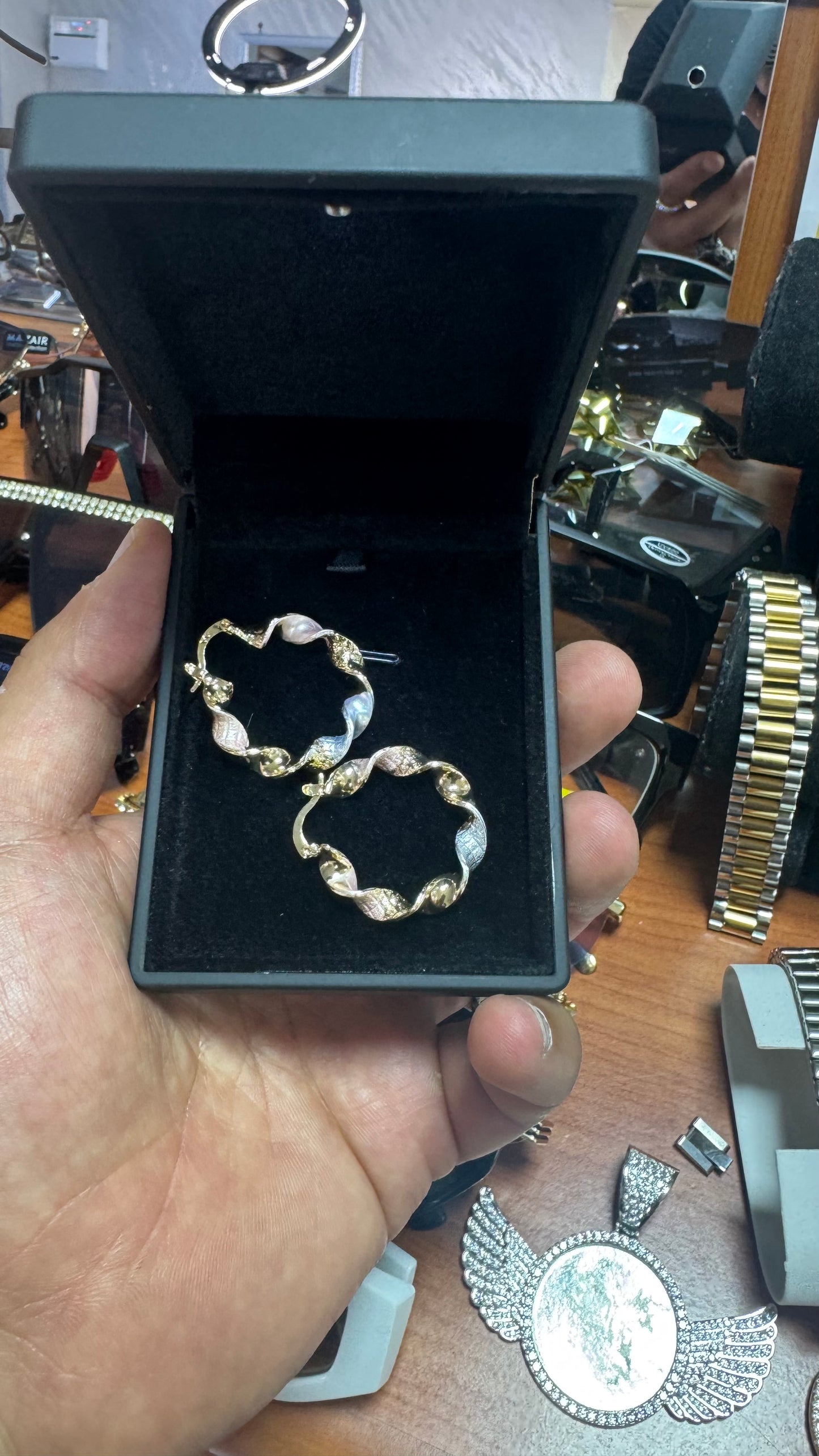 Orecchini intrecciati donna *41