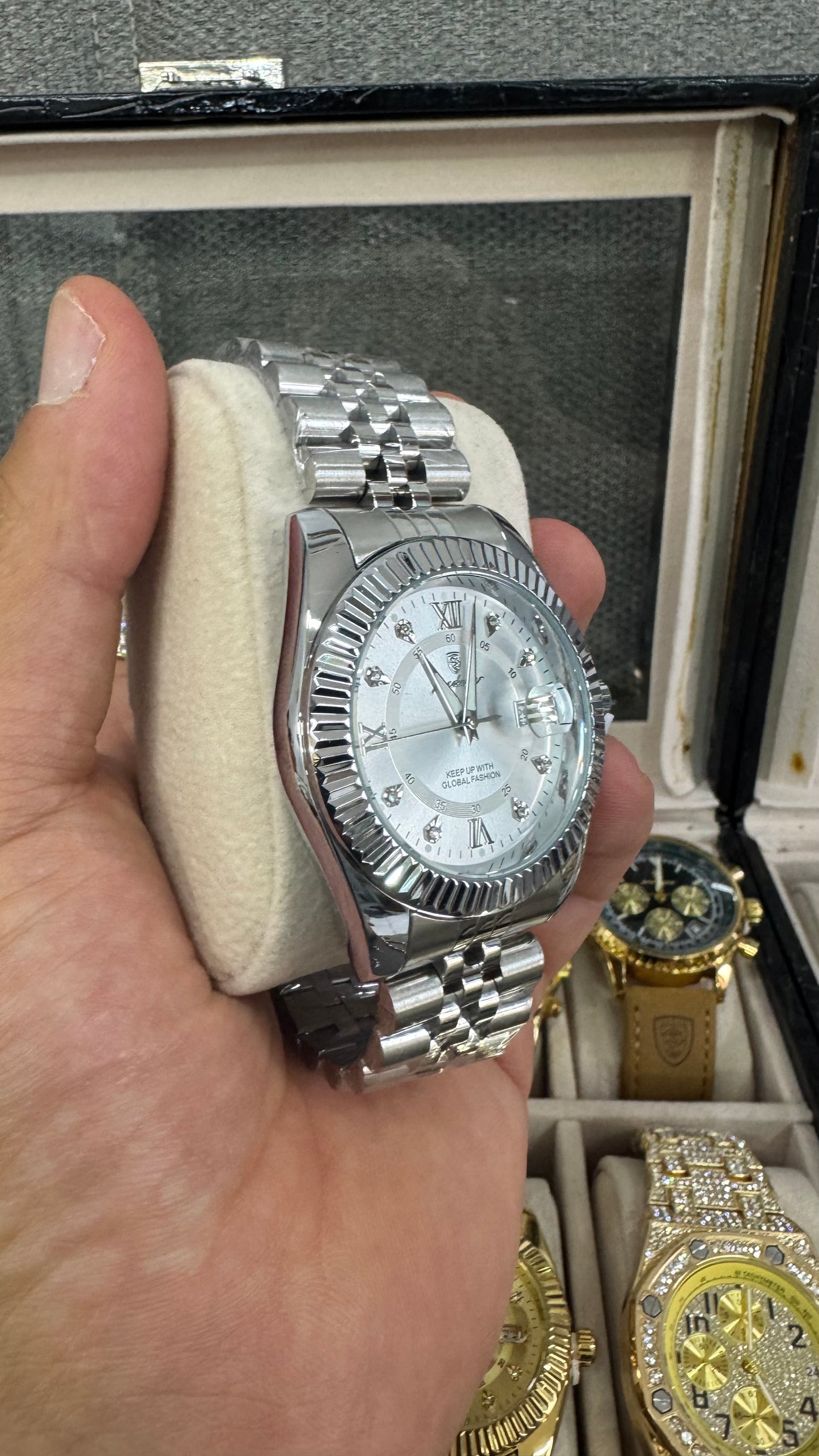Orologio acciaio argento *25