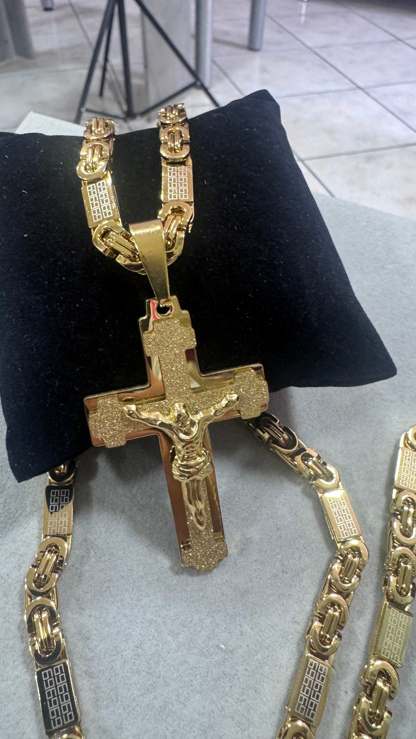 combo kit croce Acciaio oro*173