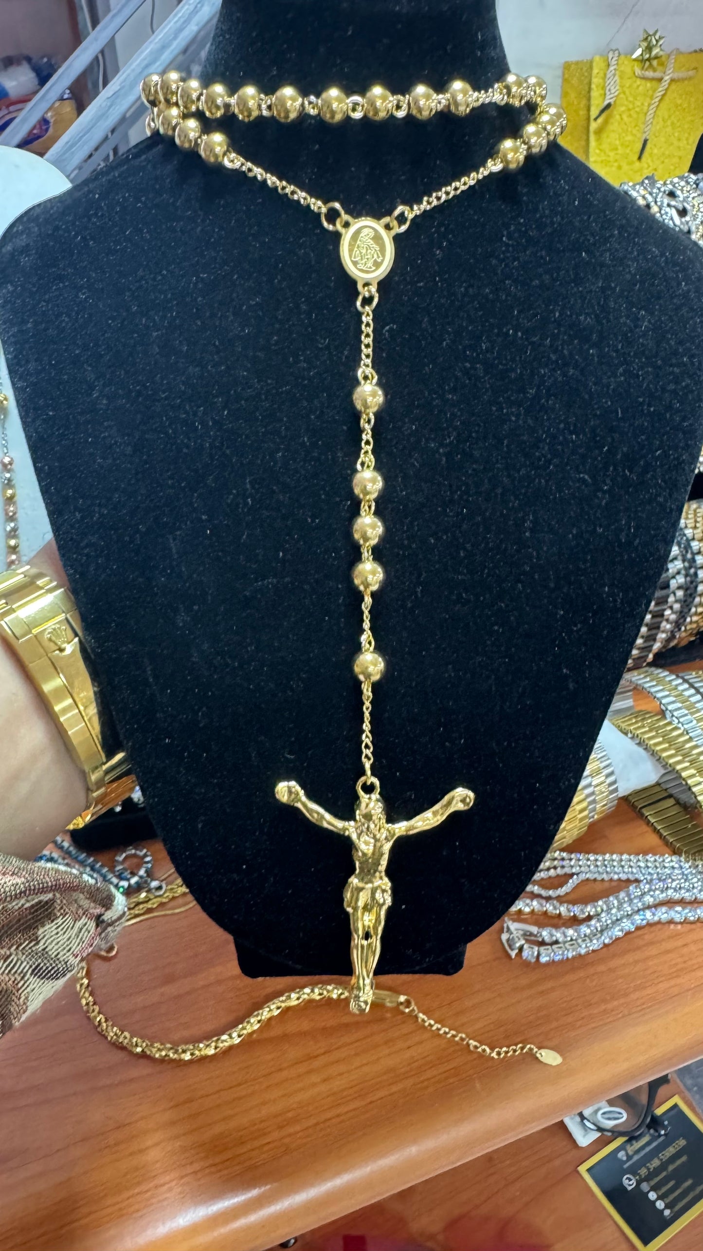 Rosario oro acciaio *19