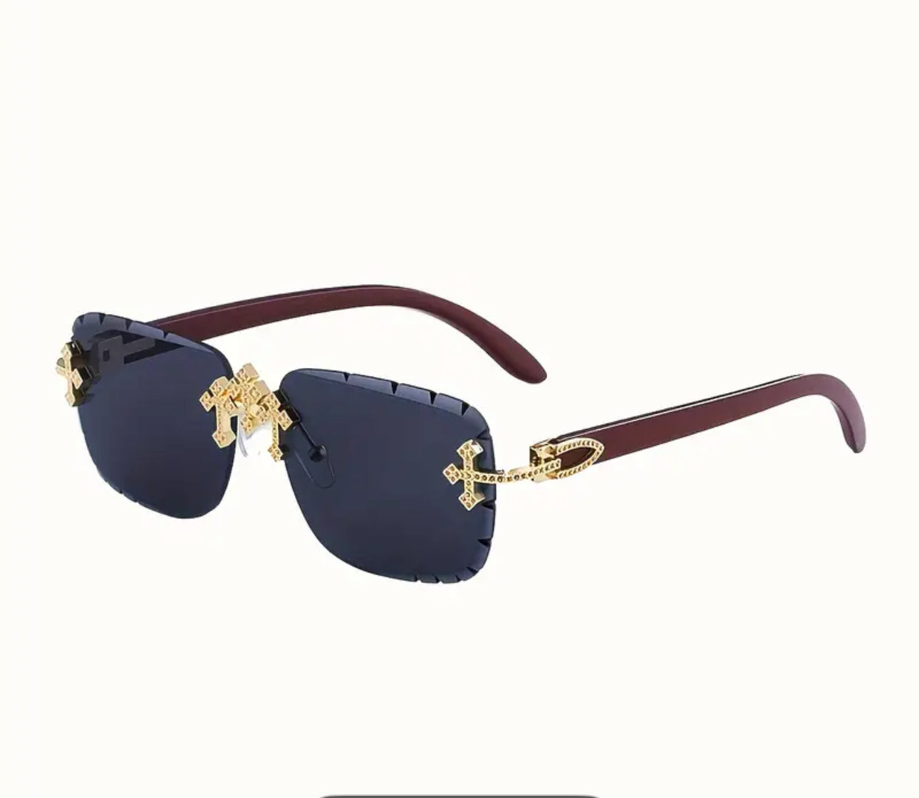 Occhiali unisex croci nera *45