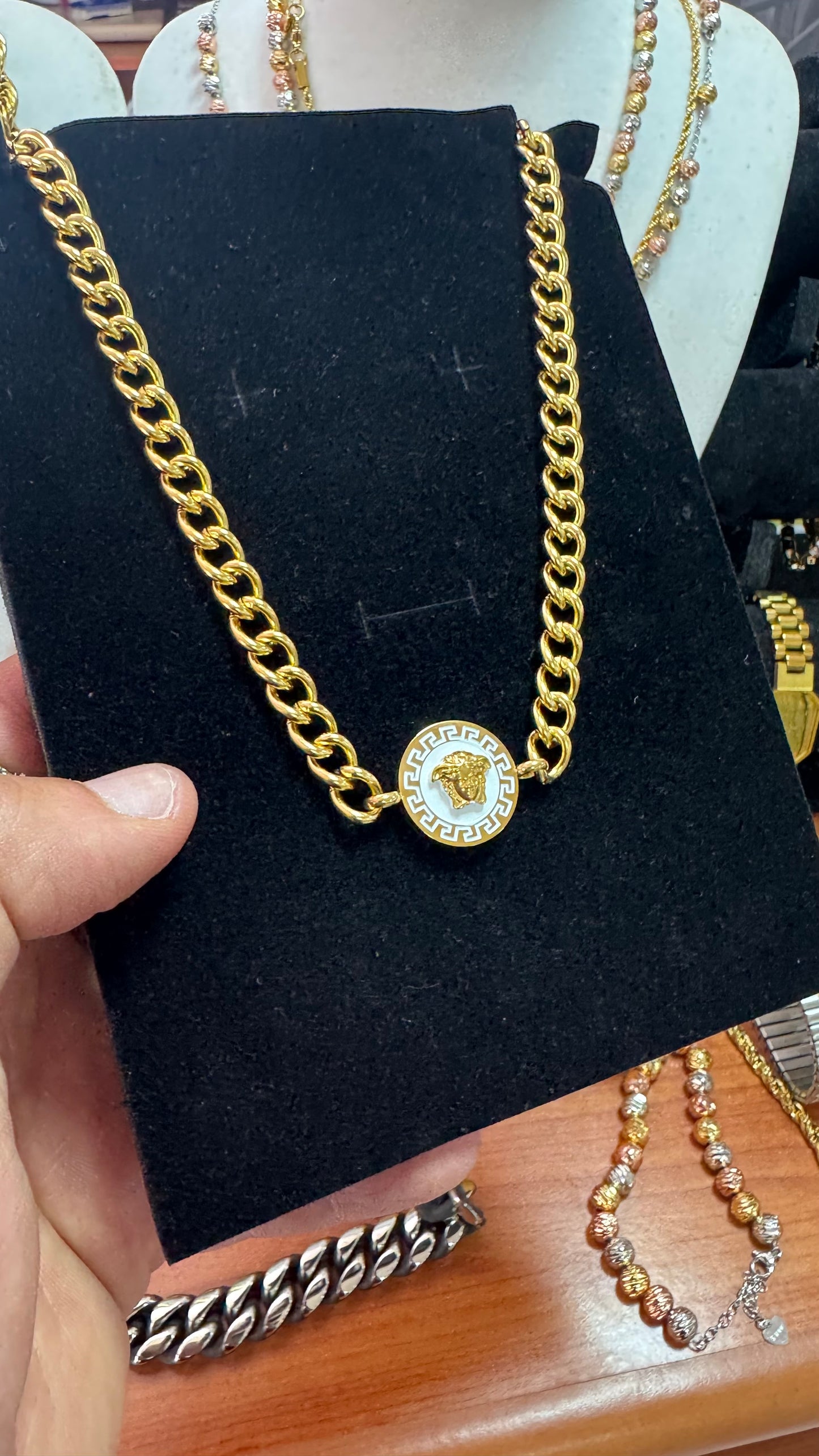 Collana girocollo acciaio *13