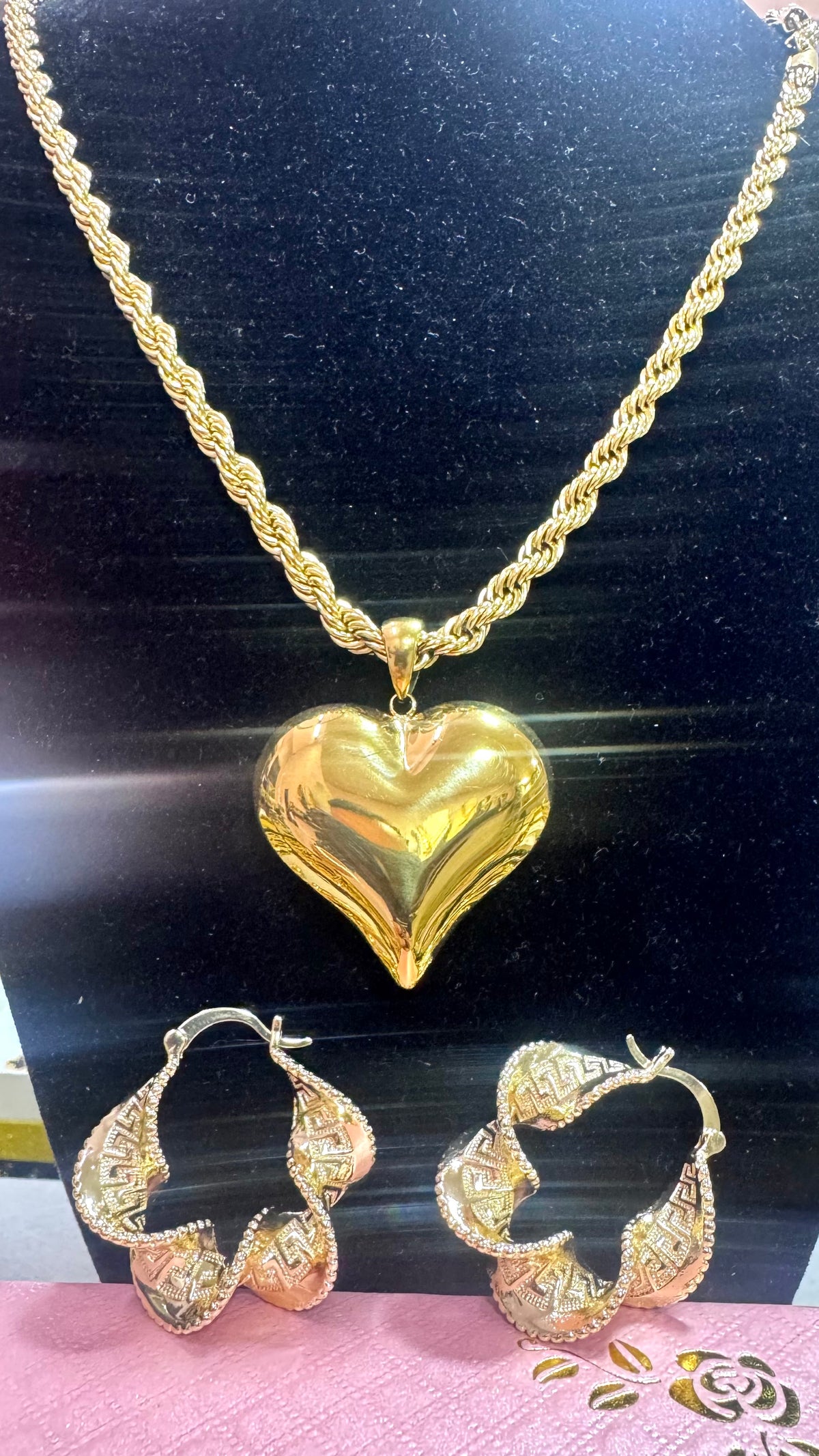 Combo kit Ada cuore bomba più orecchini *57567