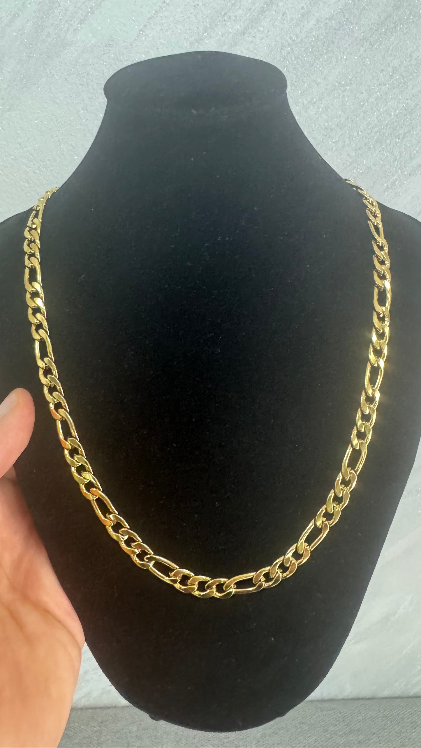 Collana girocollo acciaio oro*12