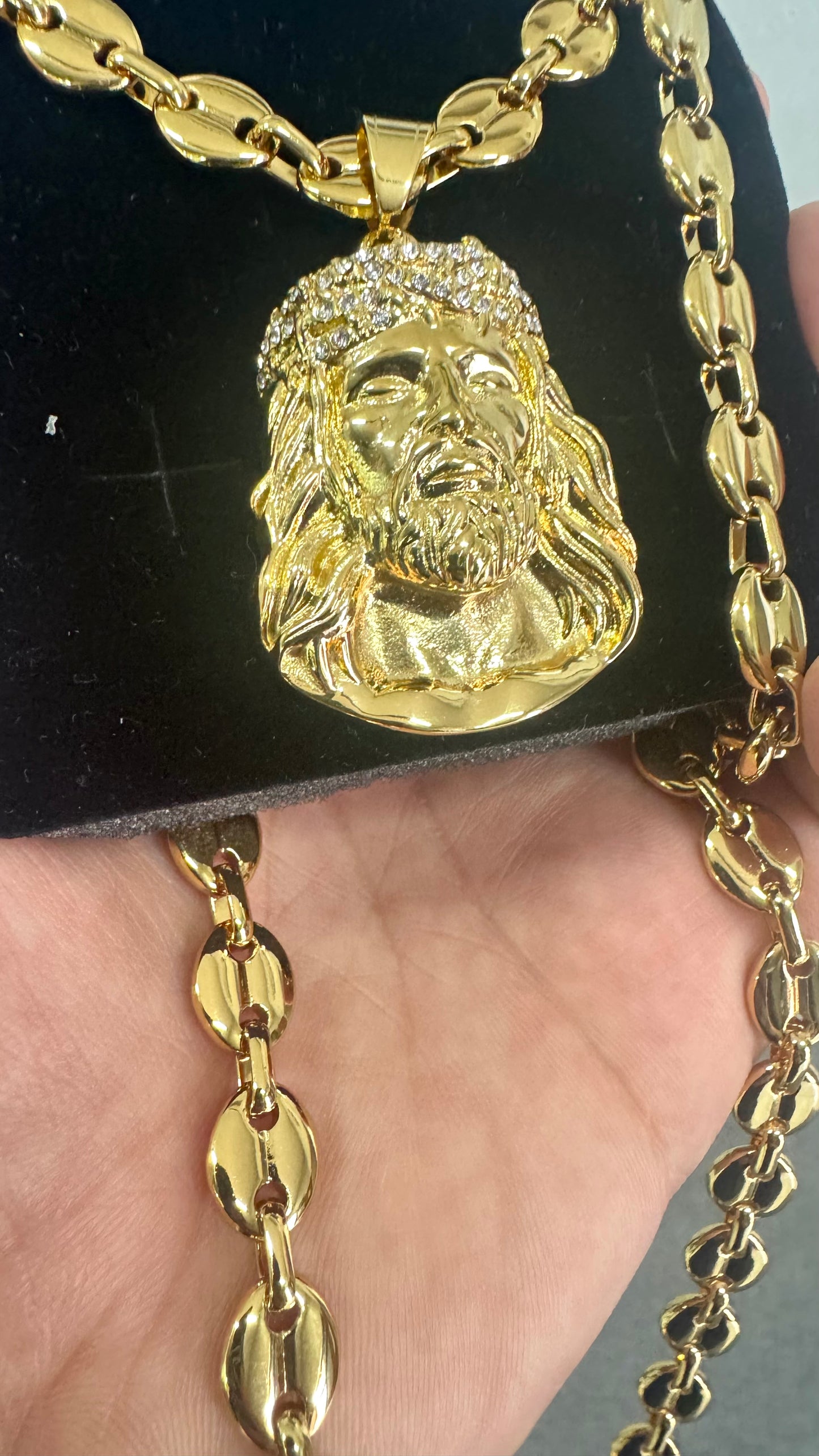 Combo kit Gesù acciaio oro *120