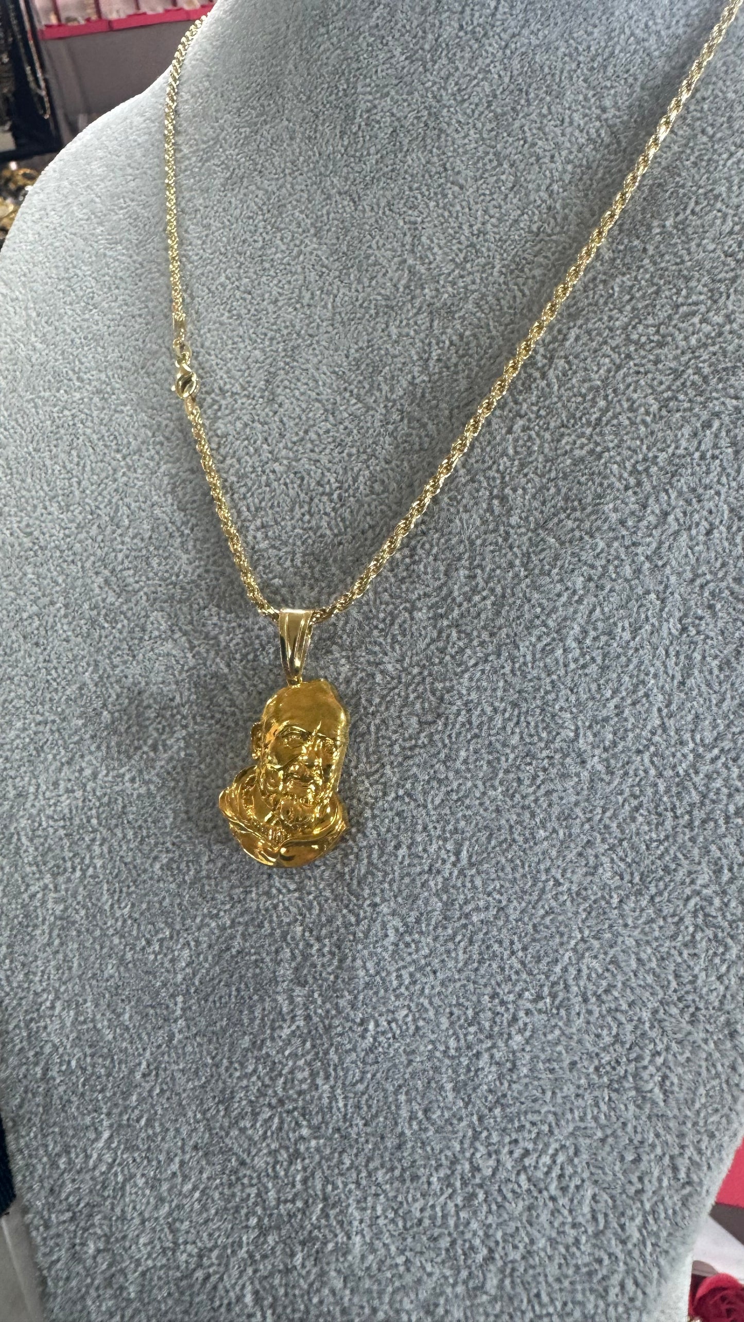 Collana Argento 925 padre pio *604