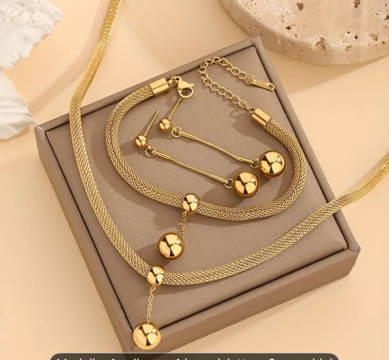 Combo Tris acciaio oro Donna *10
