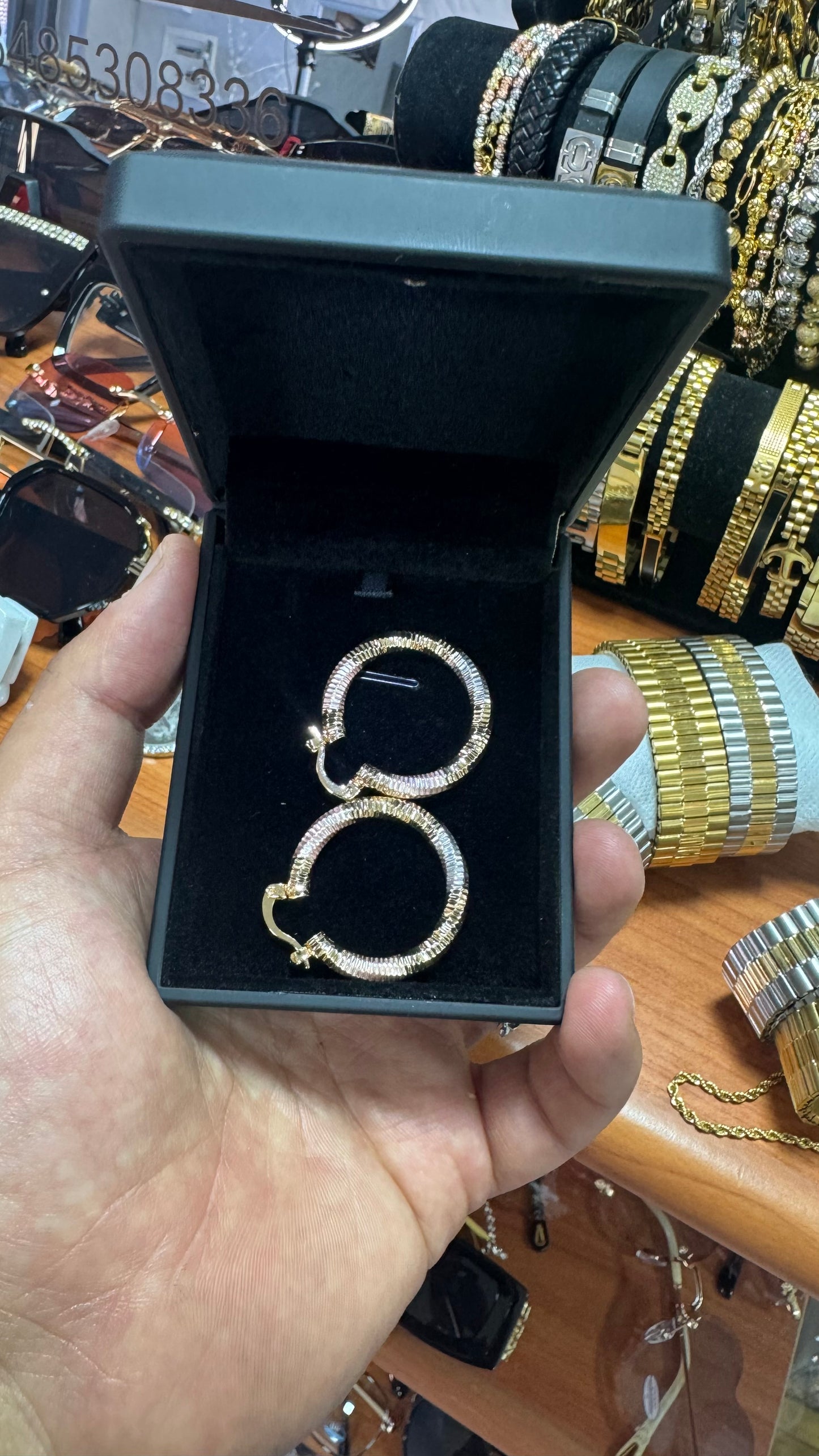 Orecchini intrecciati donna *40