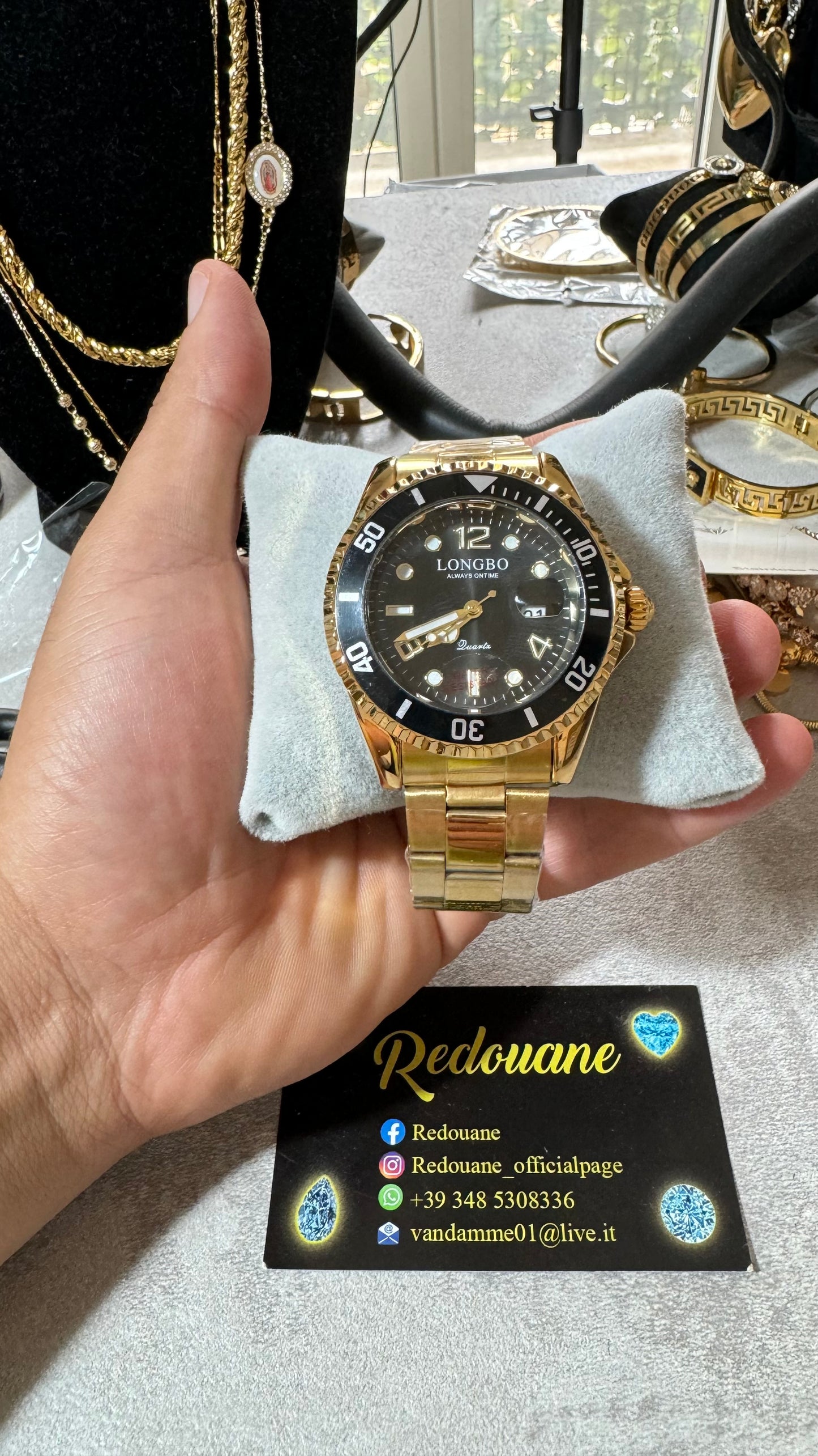 Orologio acciaio oro *06
