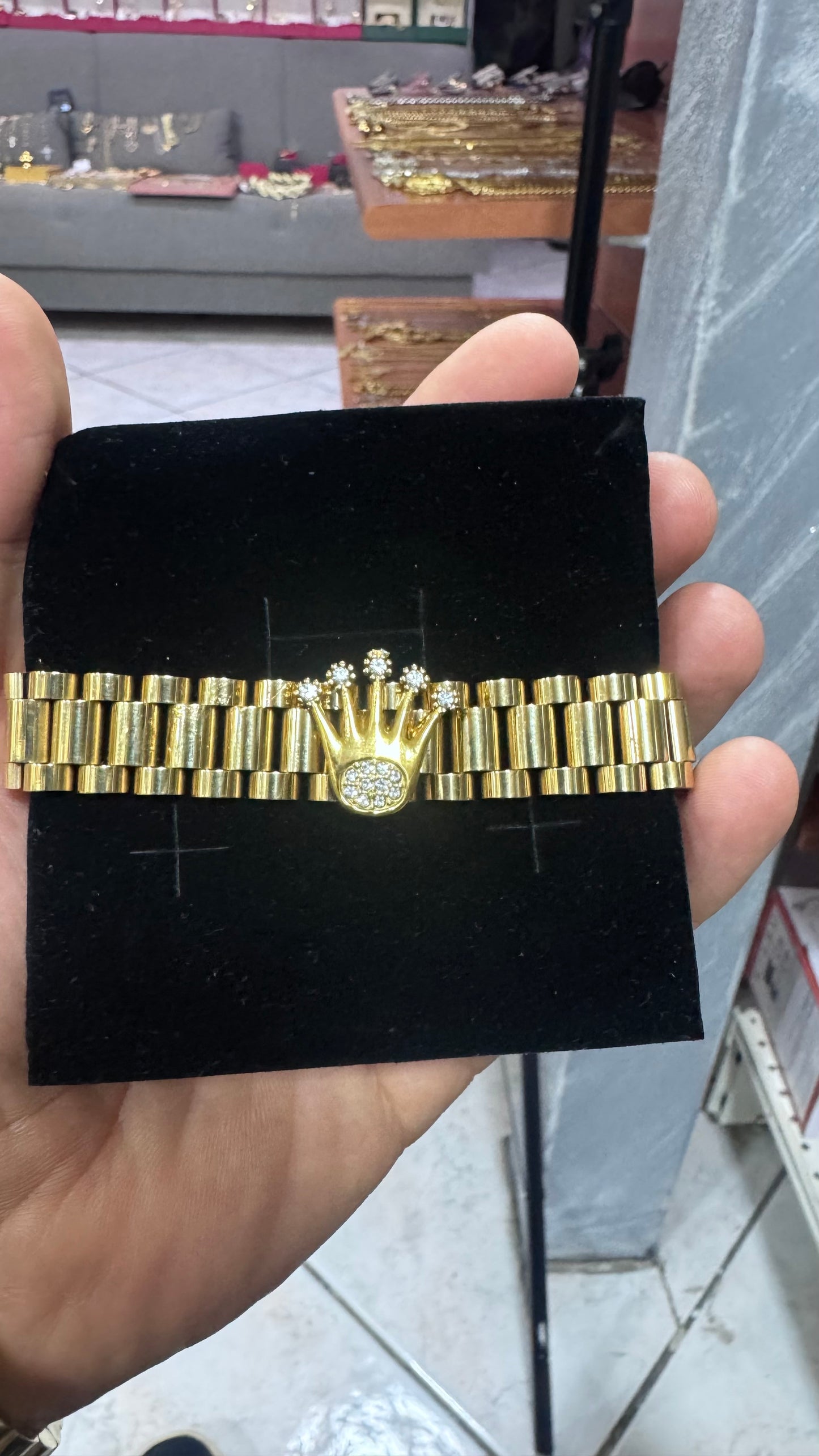 Bracciale president corona acciaio *41