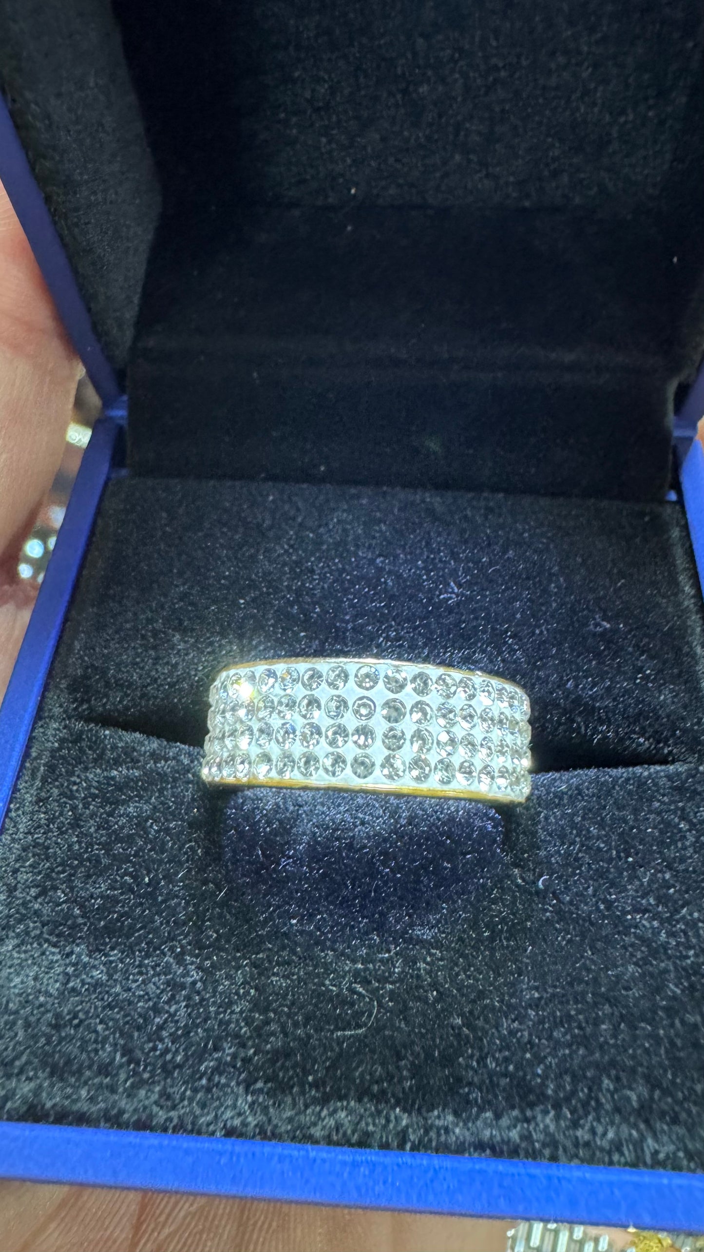 Anello acciaio Diamond *45