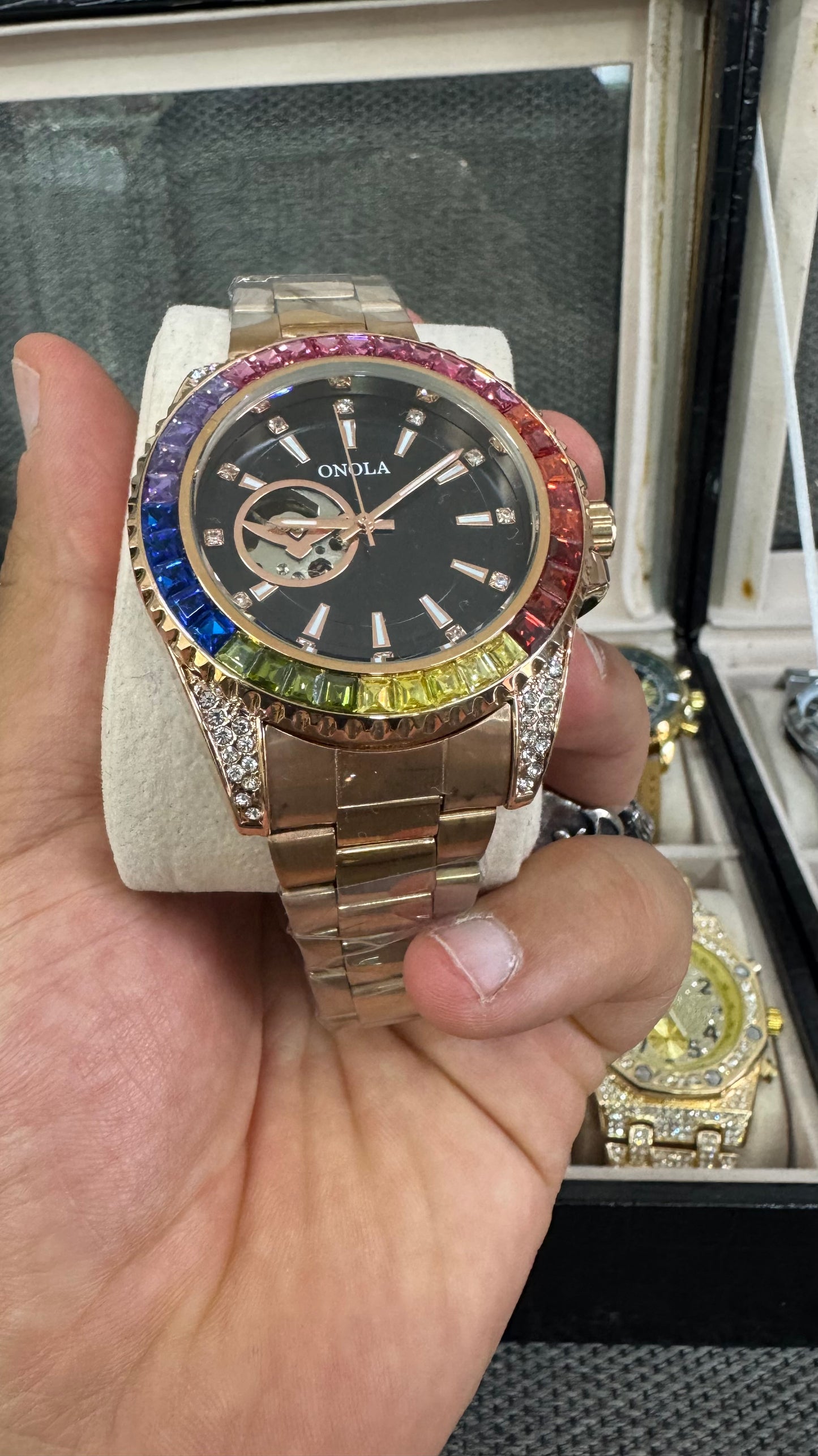 Orologio acciaio oro Rose*22