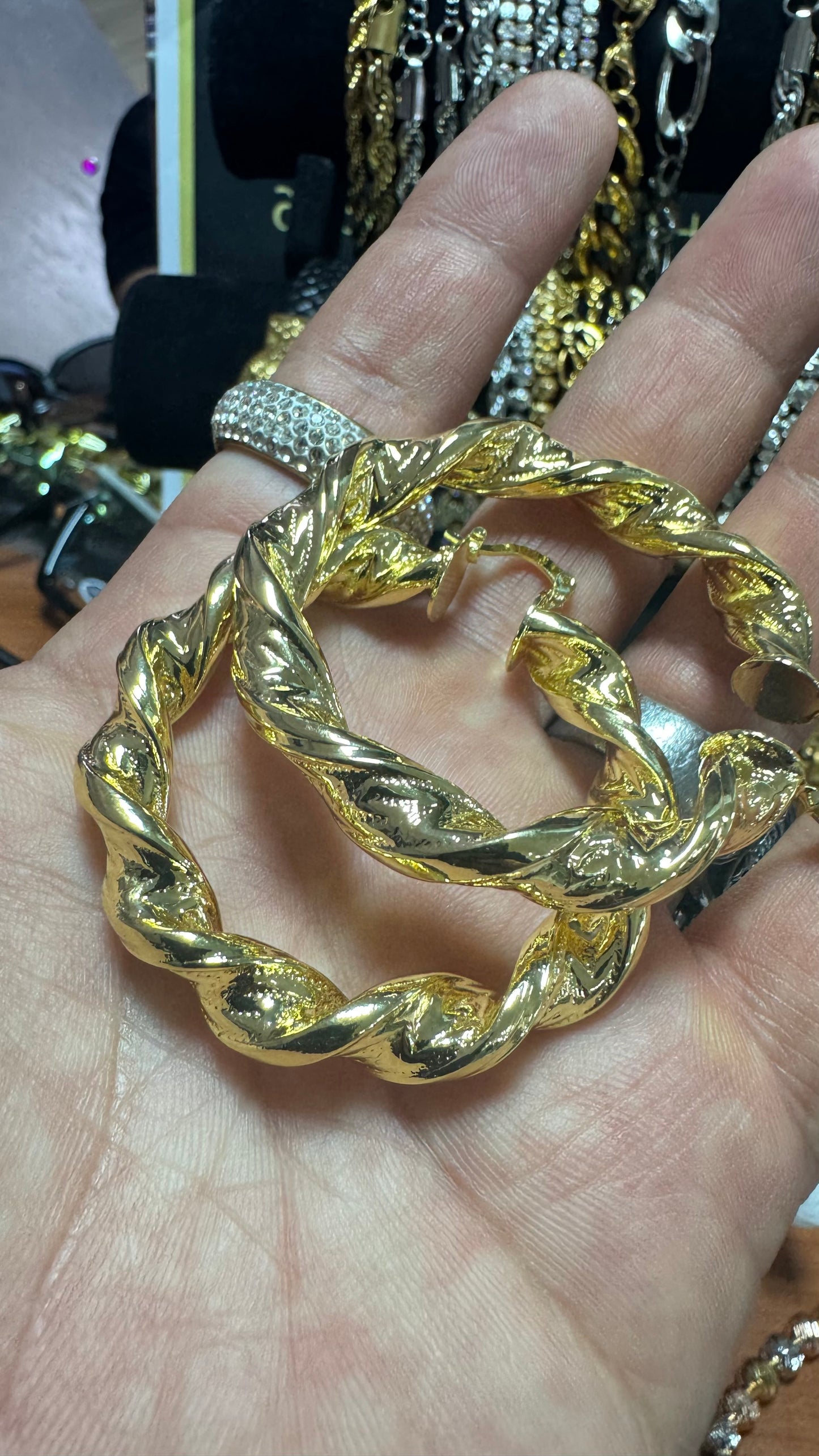 Orecchini intrecciati donna *33