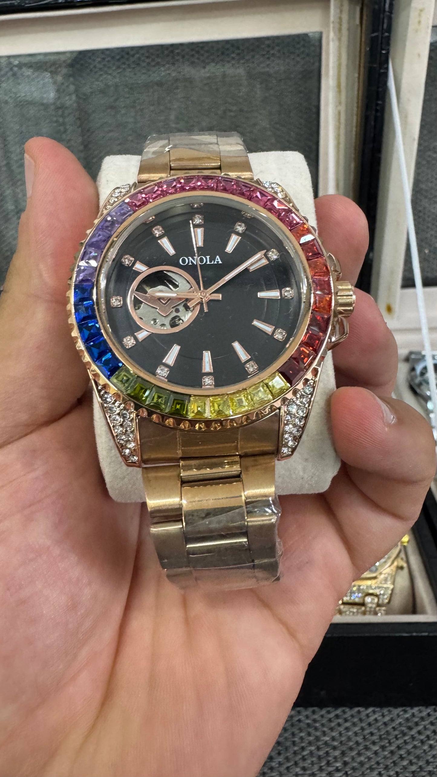 Orologio acciaio oro Rose*22