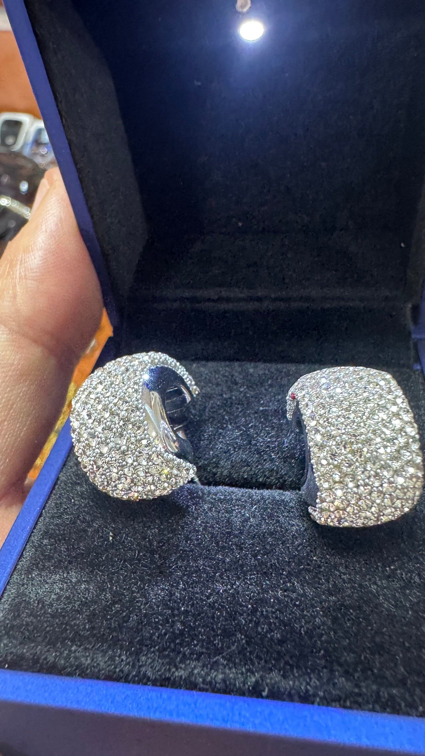 Orecchini Diamond argento acciaio *34