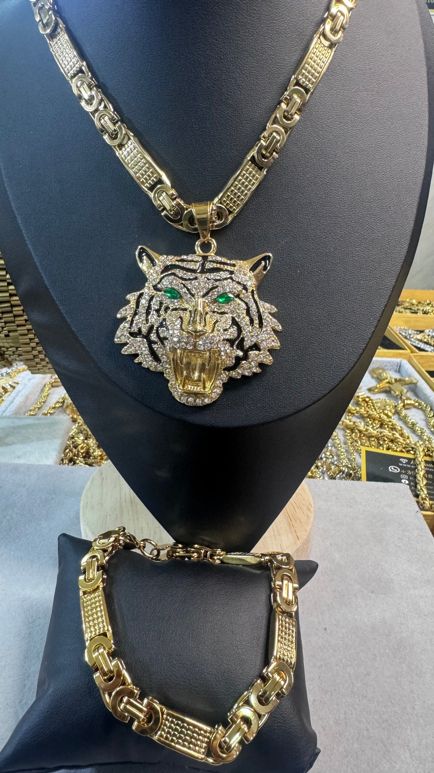 combo kit Tigre Acciaio oro*180