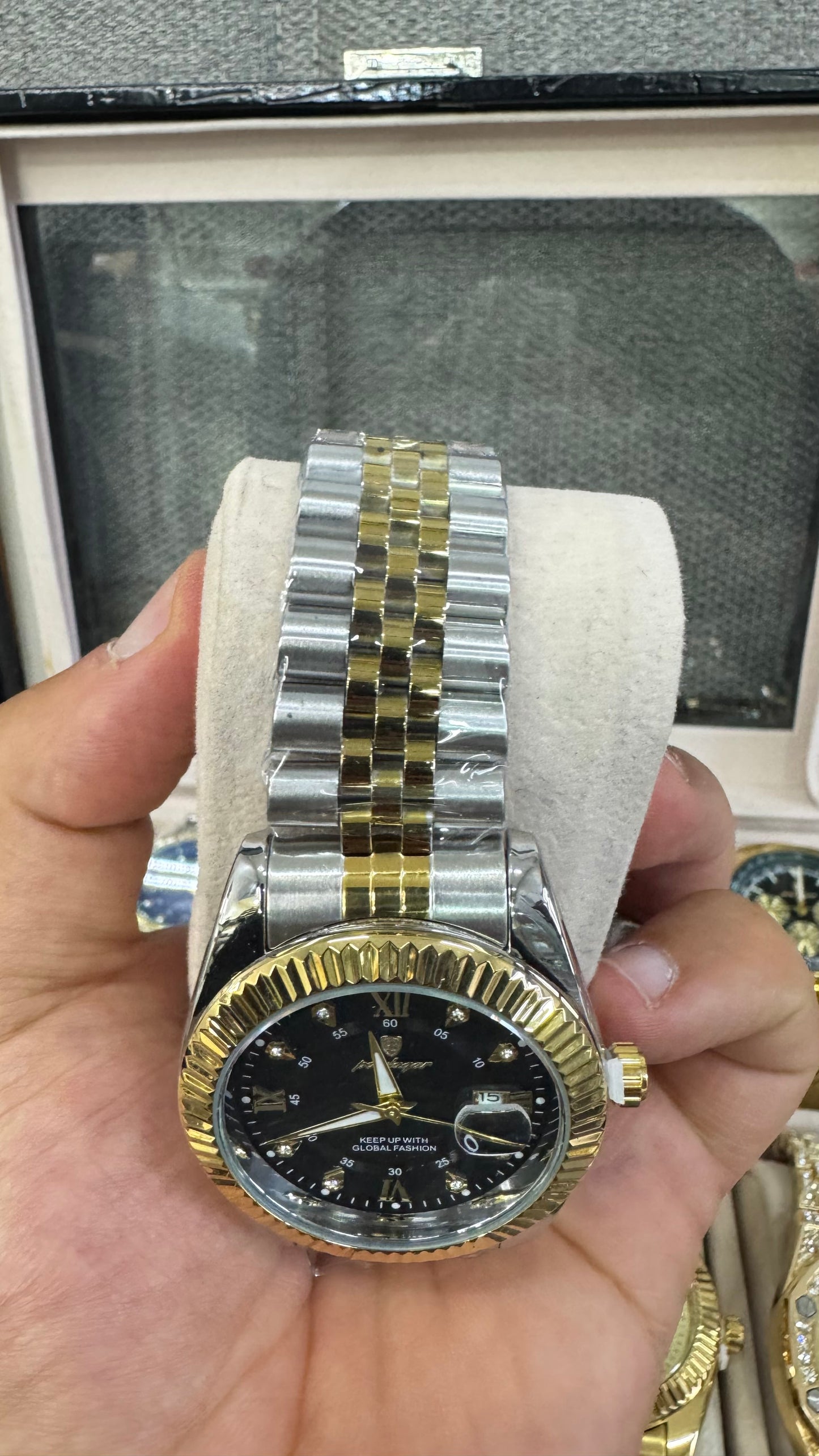 Orologio acciaio oro e argento *27
