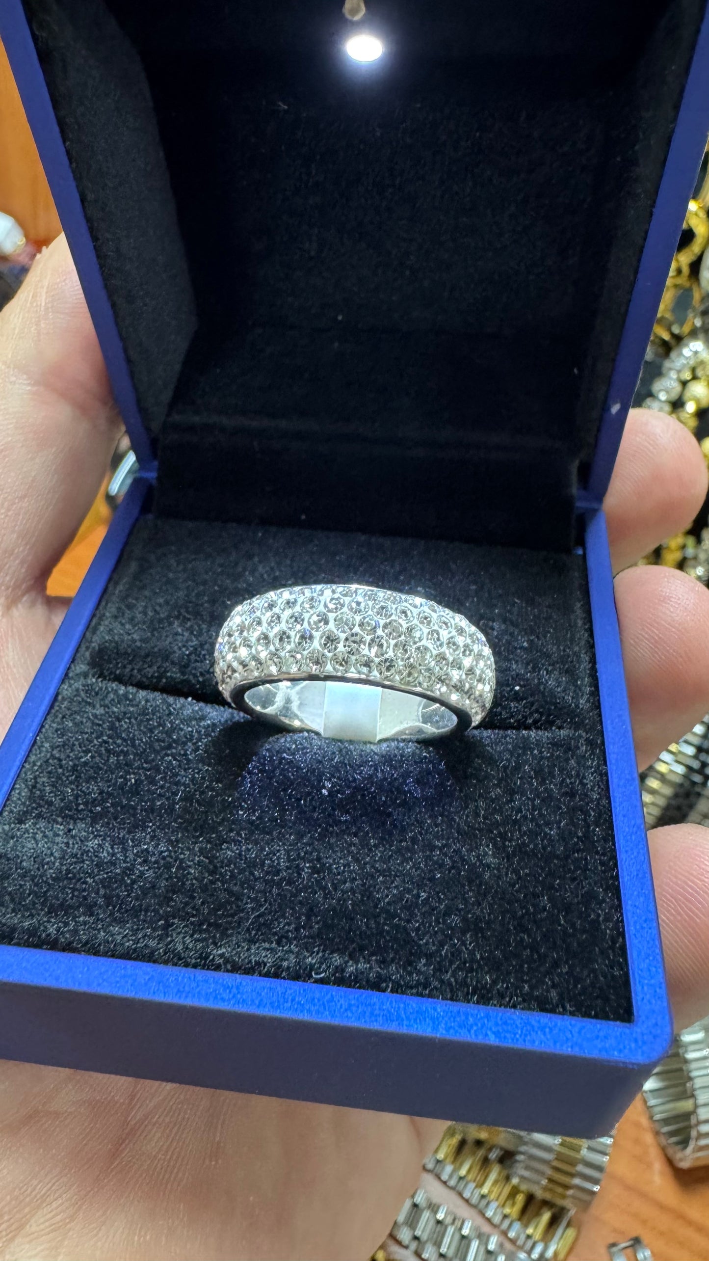Anello acciaio Diamond *43