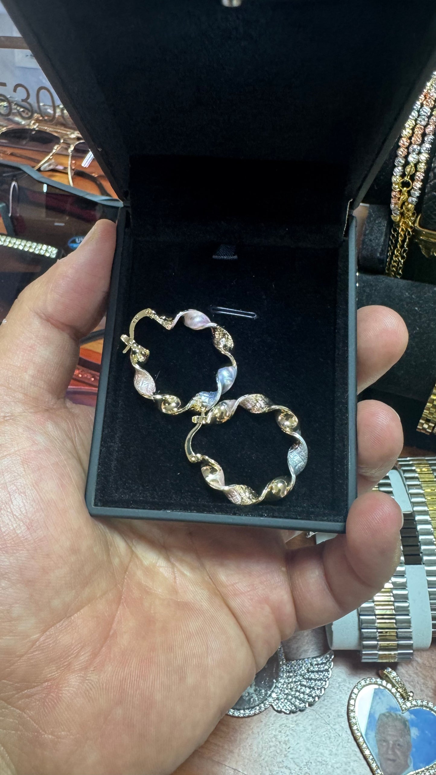 Orecchini intrecciati donna *41