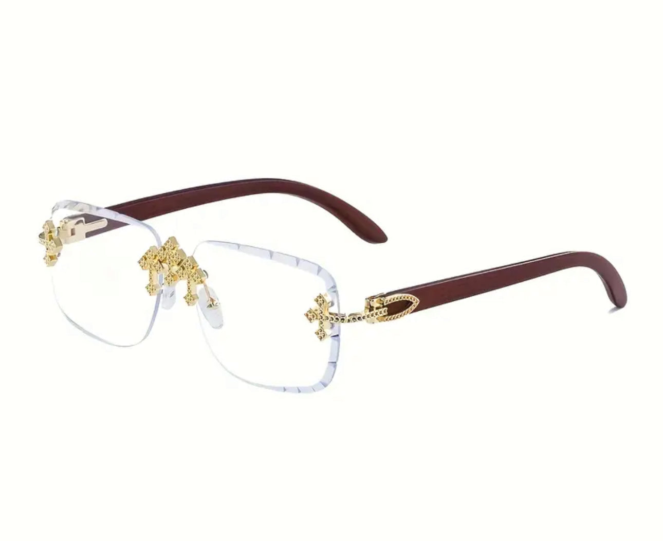 Occhiali unisex trasparente croci *46