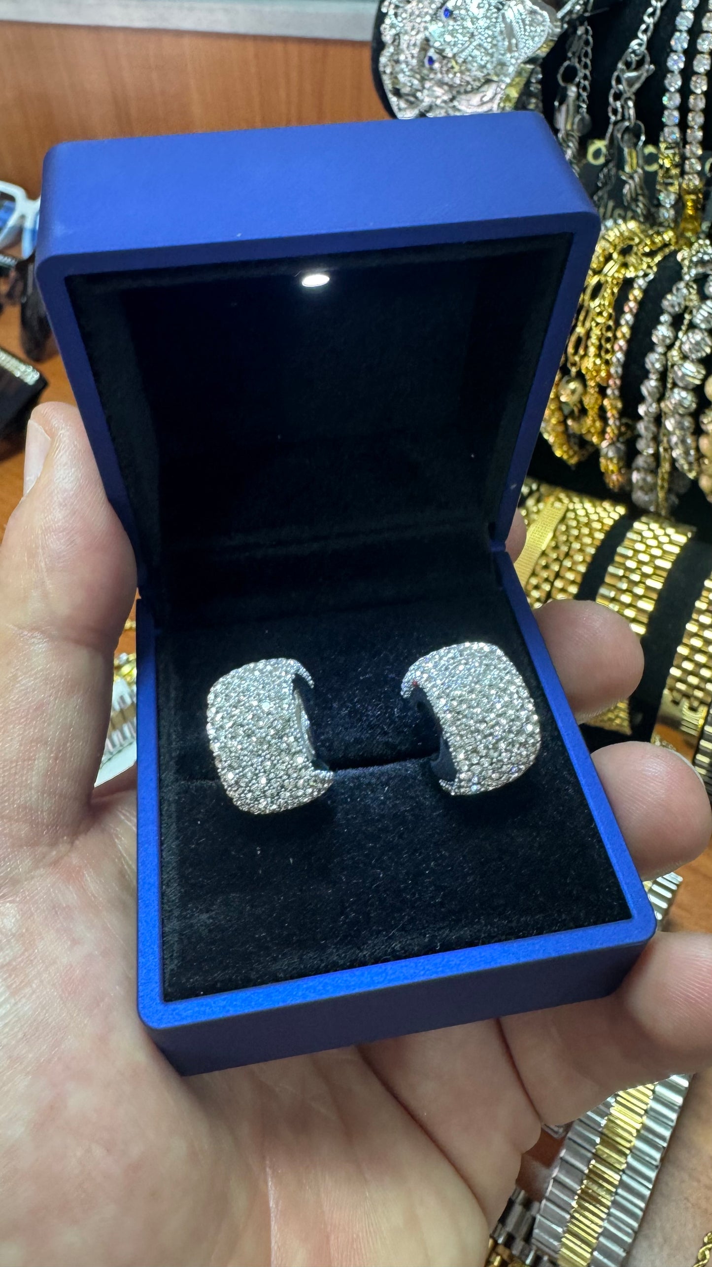 Orecchini Diamond argento acciaio *34