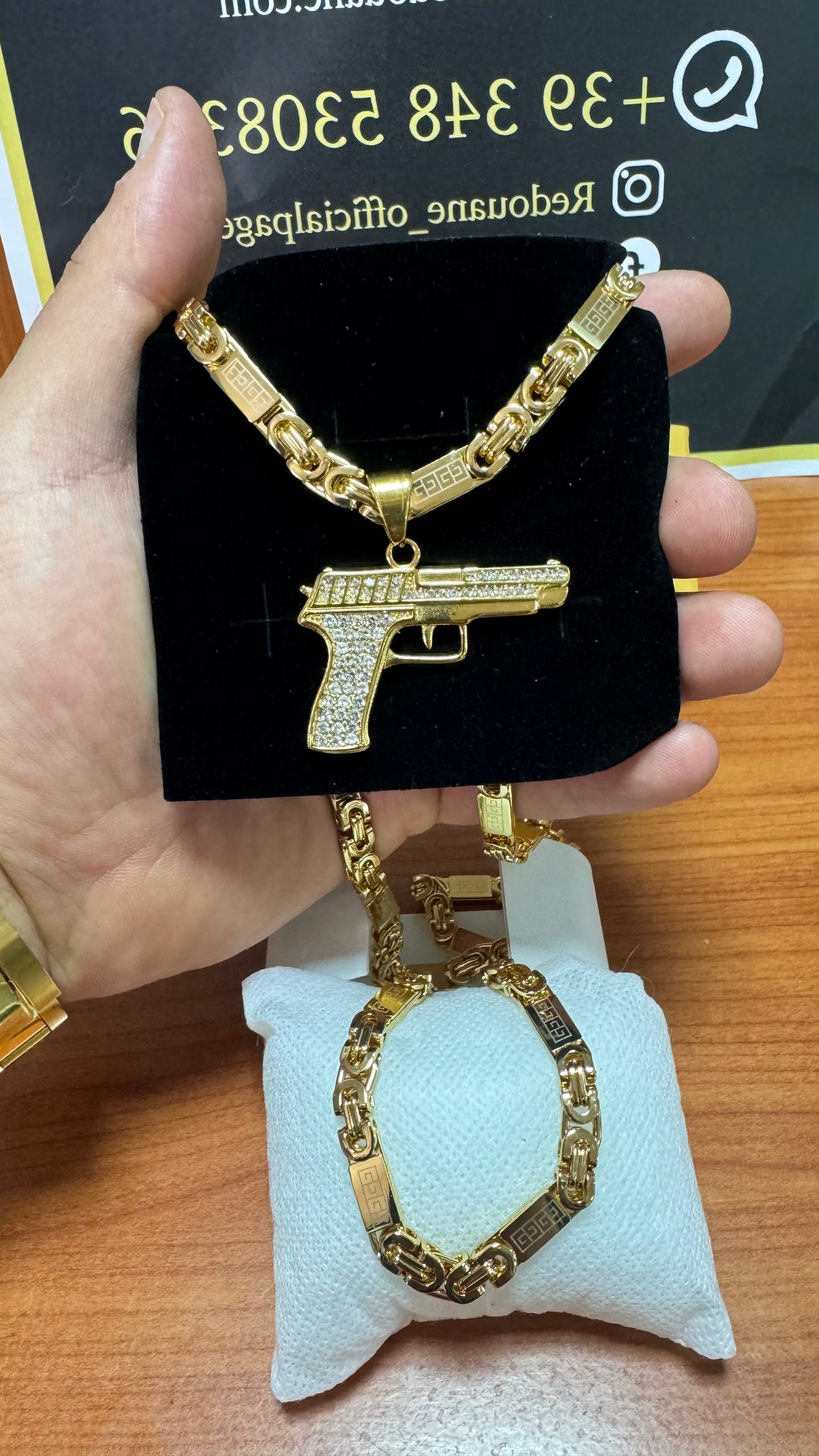 Combo kit acciaio oro *10