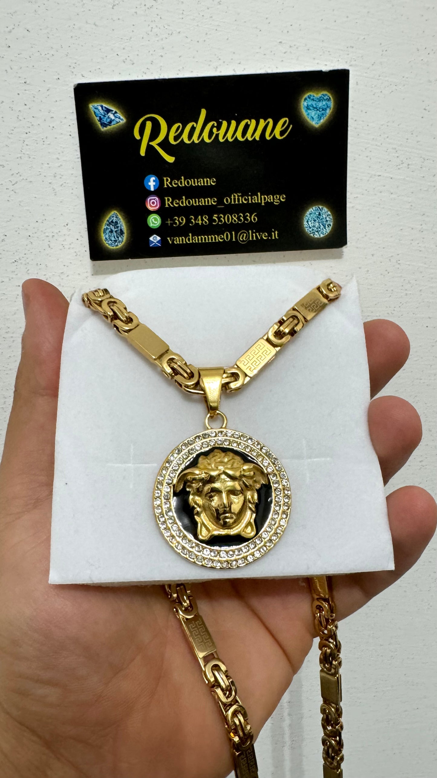 Combo kit medusa acciaio oro *117