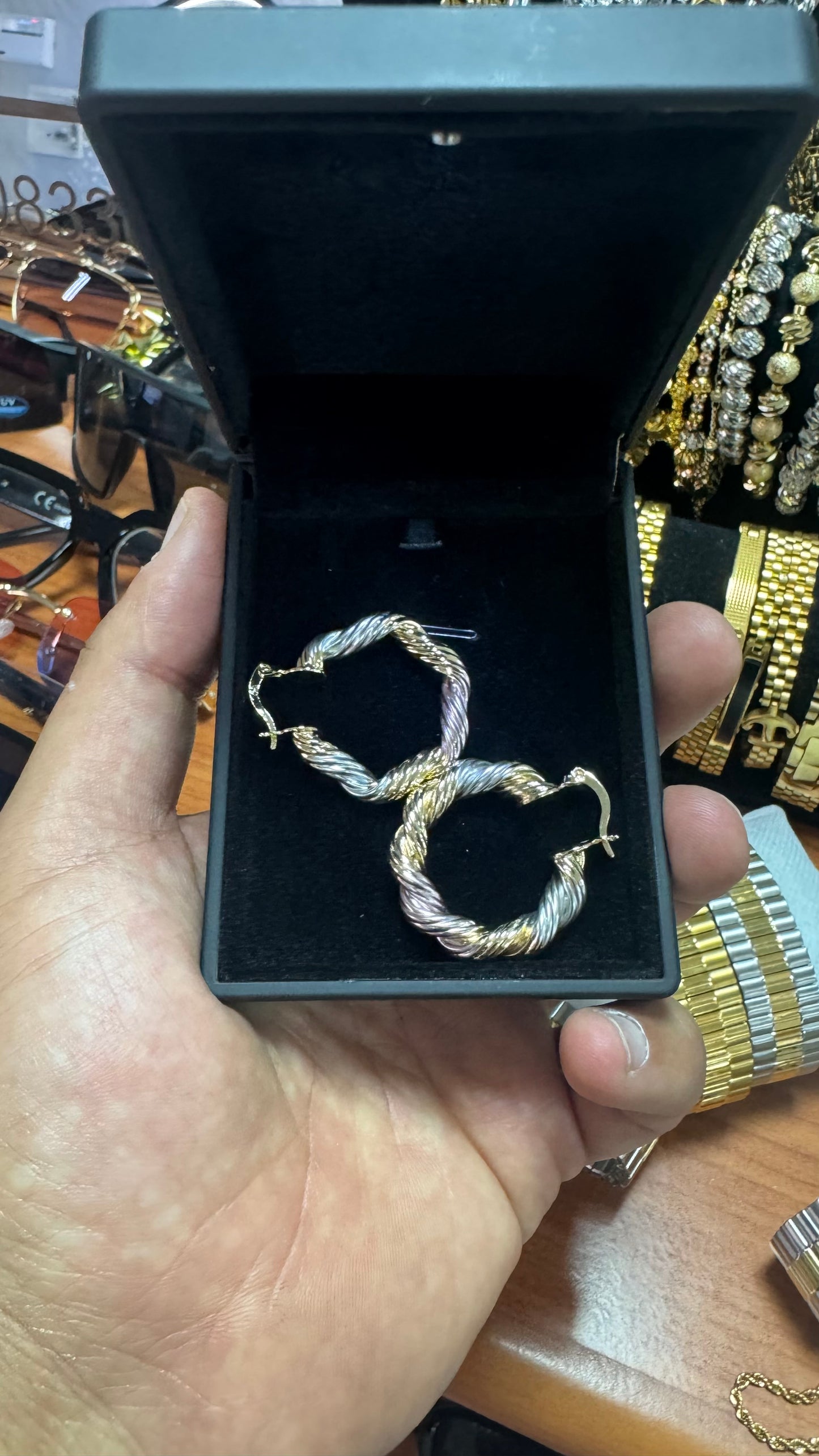 Orecchini intrecciati donna *43