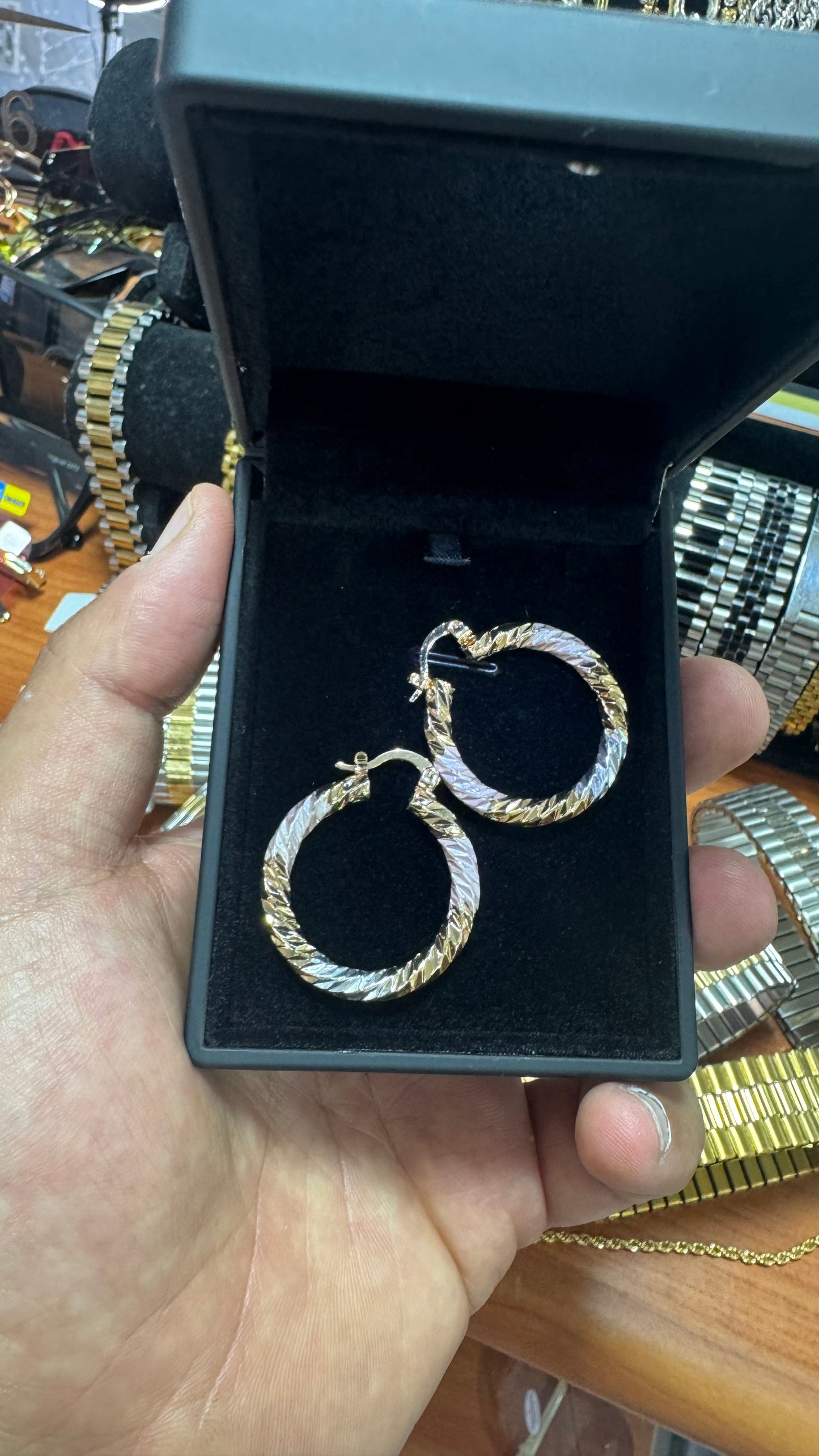 Orecchini intrecciati donna *42