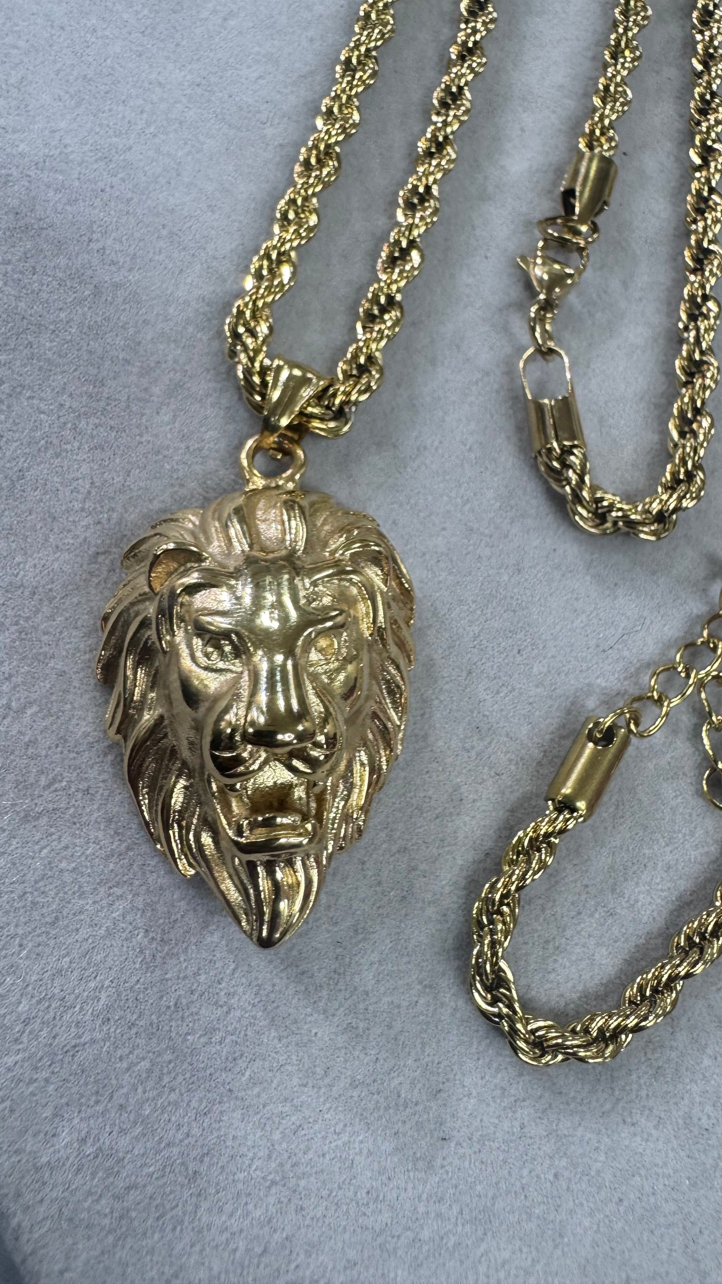 combo kit testa di Leon Acciaio oro*194